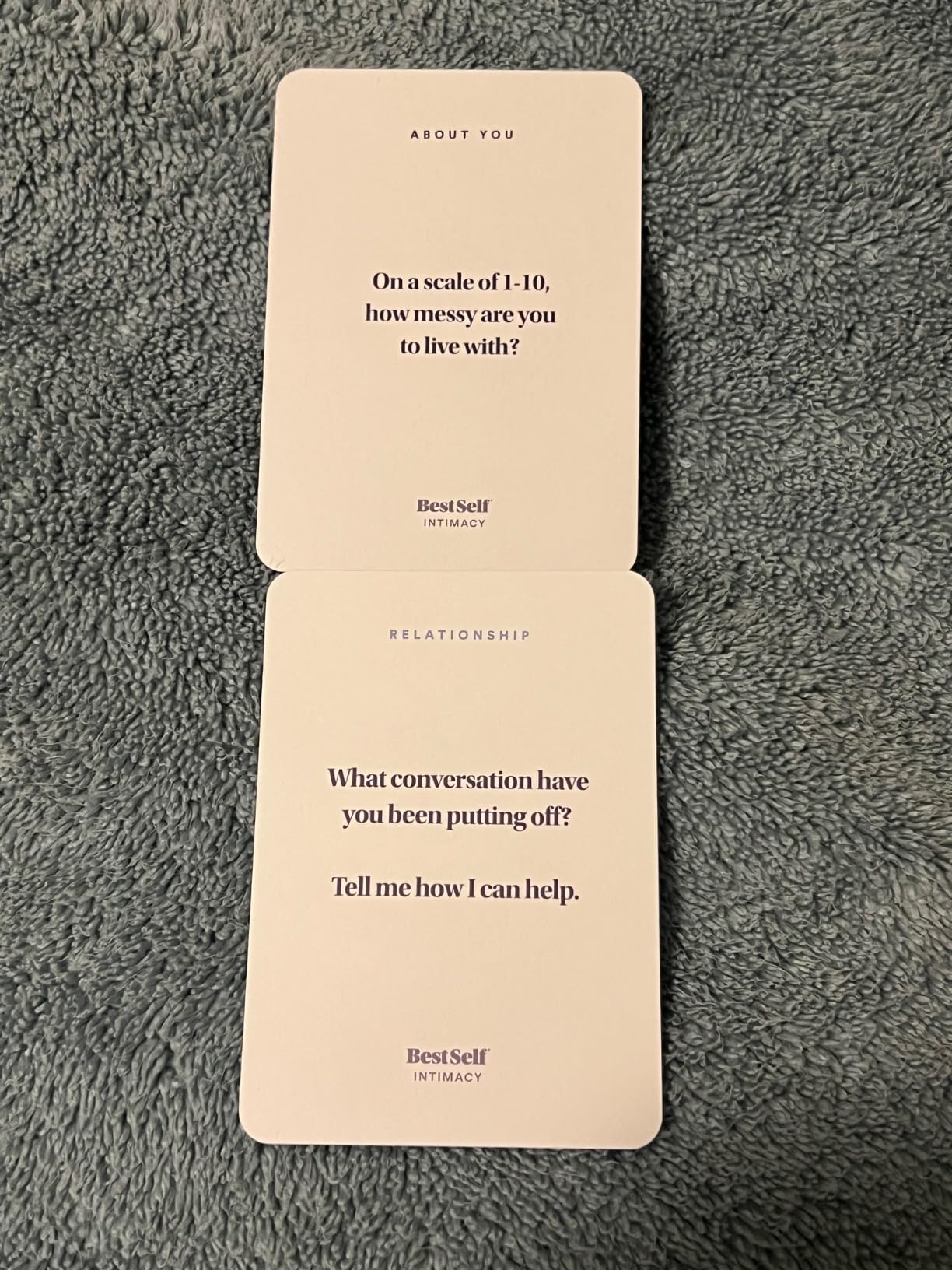 BestSelf Intimacy Deck – 170 Conversation Cards for Couples customer photo 1