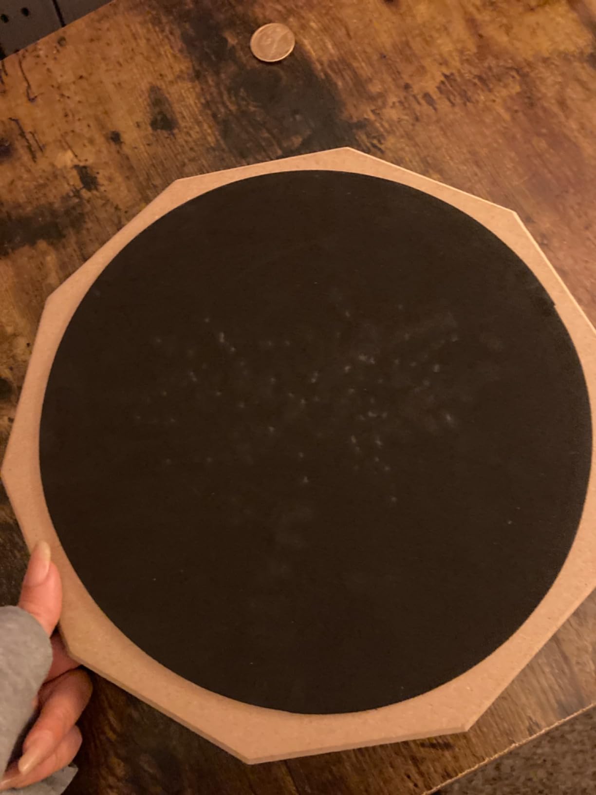 Donner Drum Practice Pad 8 Inches, Silent Practice Drum Pad 2-Sided With Drum Sticks - Gray customer photo 1