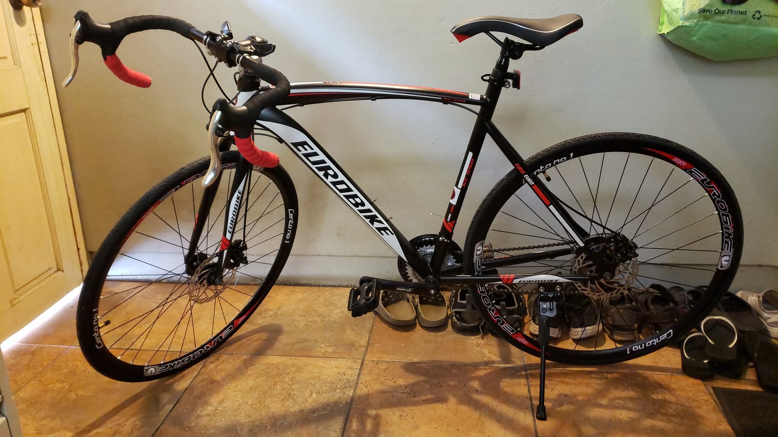 EUROBIKE Road Bike,21 Speed Bicycle with Disc Brake,700C Wheels Road Bikes for Men or Women,49cm/54cm Frame for Adult Cycling Bicycle customer photo 2
