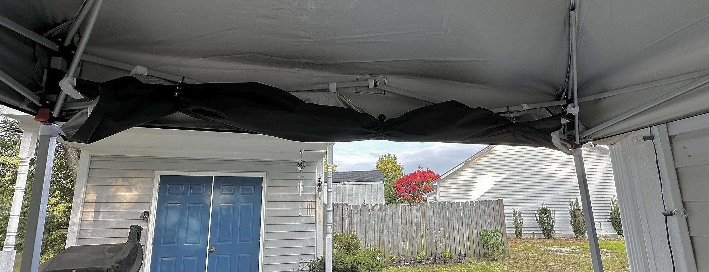 MASTERCANOPY 10x10 Durable Pop Up Canopy Tent with 1 Sidewall, White customer photo 1