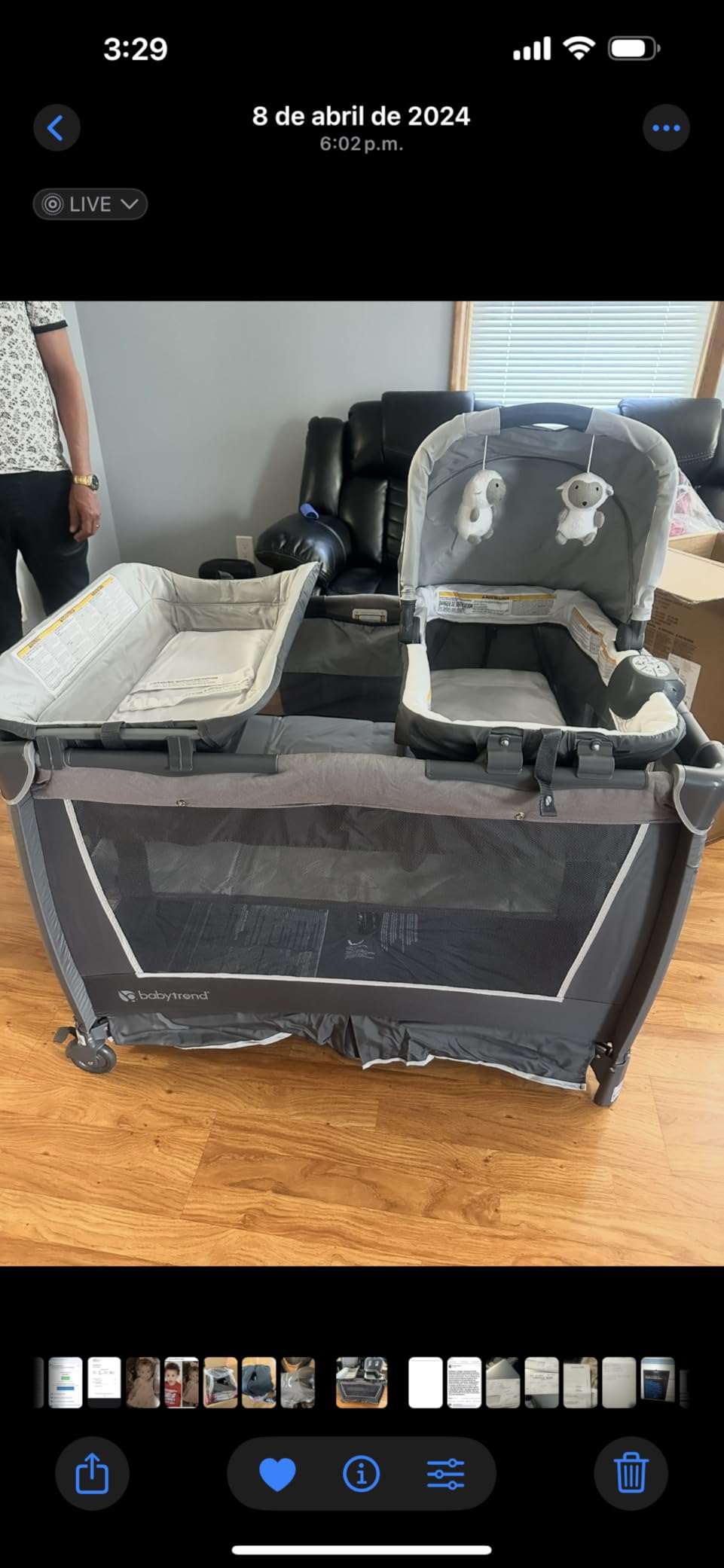 Baby Trend Simply Smart™ Nursery Center, Whisper Grey customer photo 2