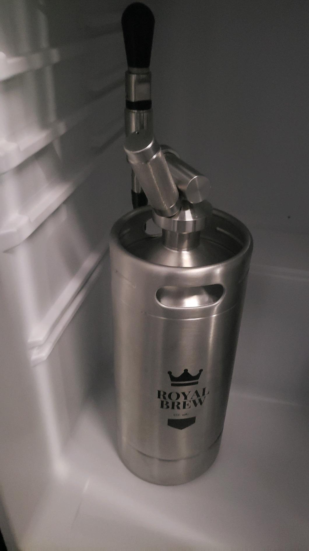 The Original Royal Brew Nitro Cold Brew Coffee Maker - Gift for Coffee Lovers - 128 oz Extra Large Home Keg, Nitrogen Gas System Coffee Dispenser Kit customer photo 2