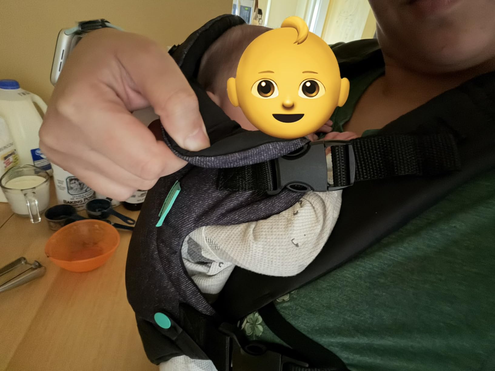 Infantino Flip Advanced 4-in-1 Baby Carrier, Black | 4-in-1 Ergonomic Carrier for Newborn to Toddler (8-32 lbs) with Adjustable M-Position Seat. Baby Registry Essential customer photo 1