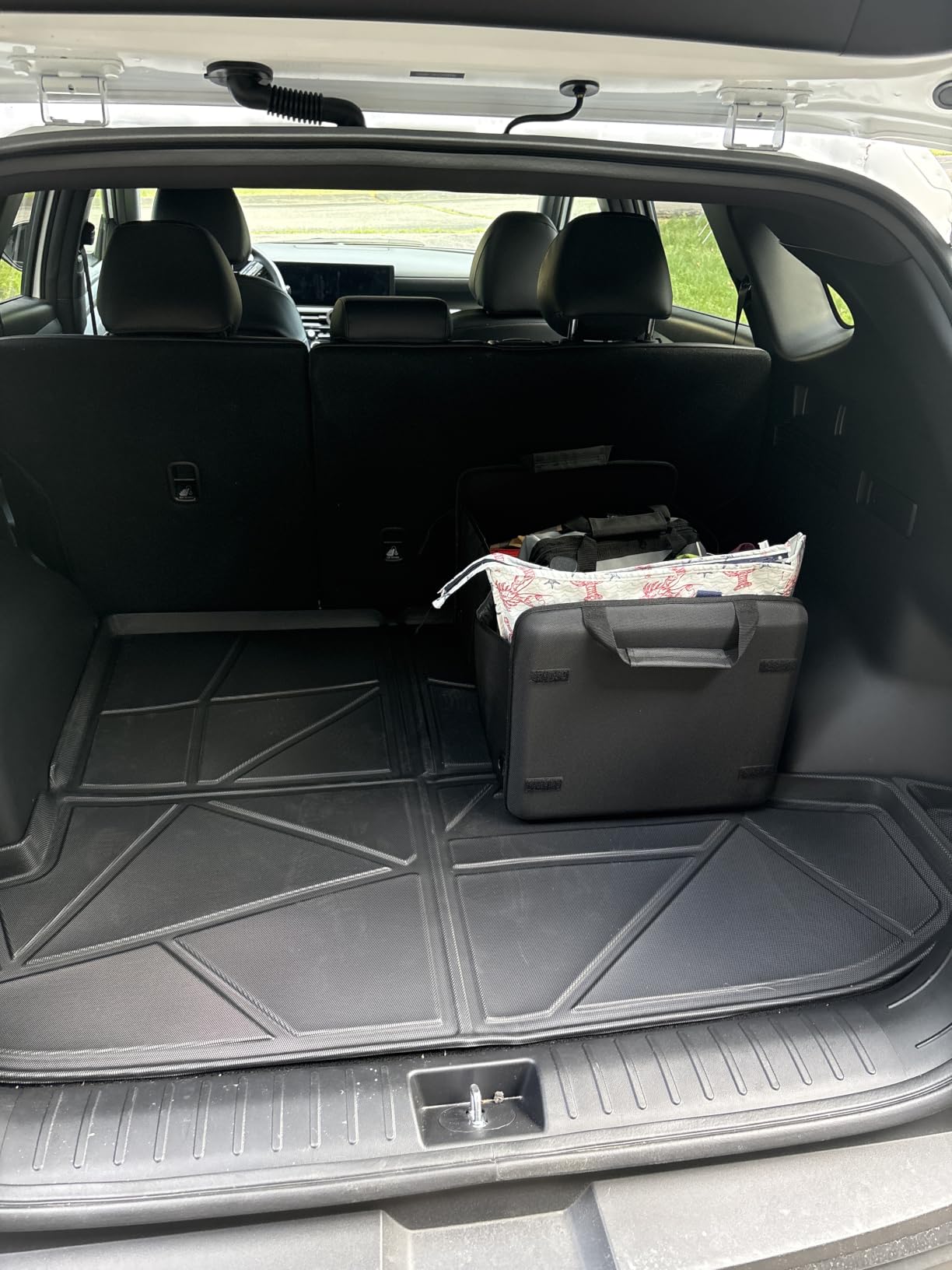 Powerty Trunk Mat for BMW X5 2019-2026 (Not for Hybrid and 7-Seats), All Weather TPE Cargo Mat Liner for X5 Rear Trunk Without Optional Luggage Kit customer photo 2