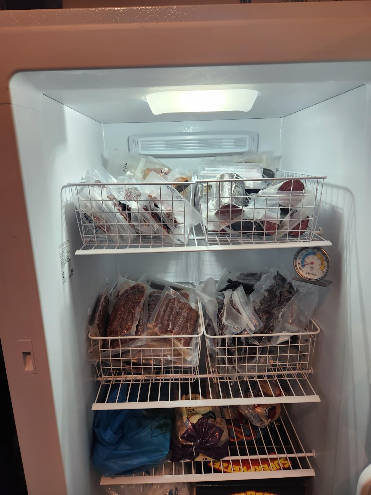 iSPECLE Freezer Organizer Bins - For 16/17/21 Cu Ft Upright Freezer, 4 Pack customer photo 1