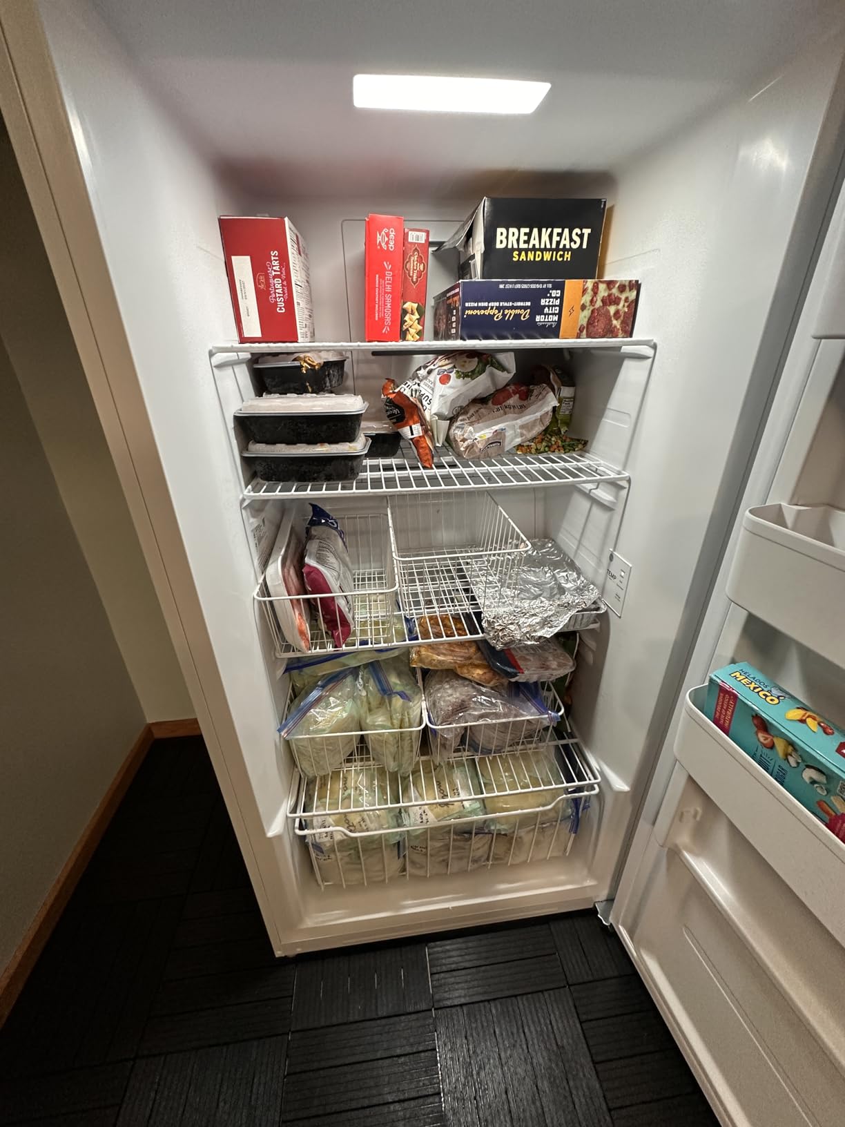 iSPECLE Freezer Organizer Bins - For 16/17/21 Cu Ft Upright Freezer, 4 Pack customer photo 2