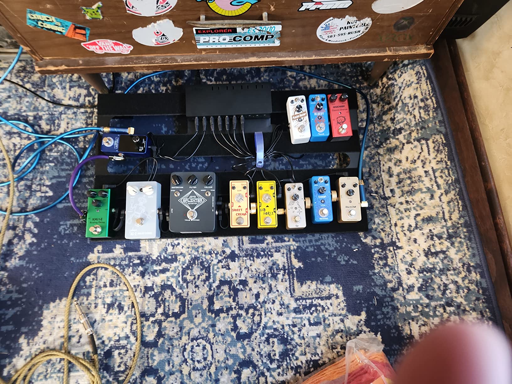 Kmise Analog Delay Electric Guitar Effects Pedal,True Bypass,Tip‑Negative customer photo 2