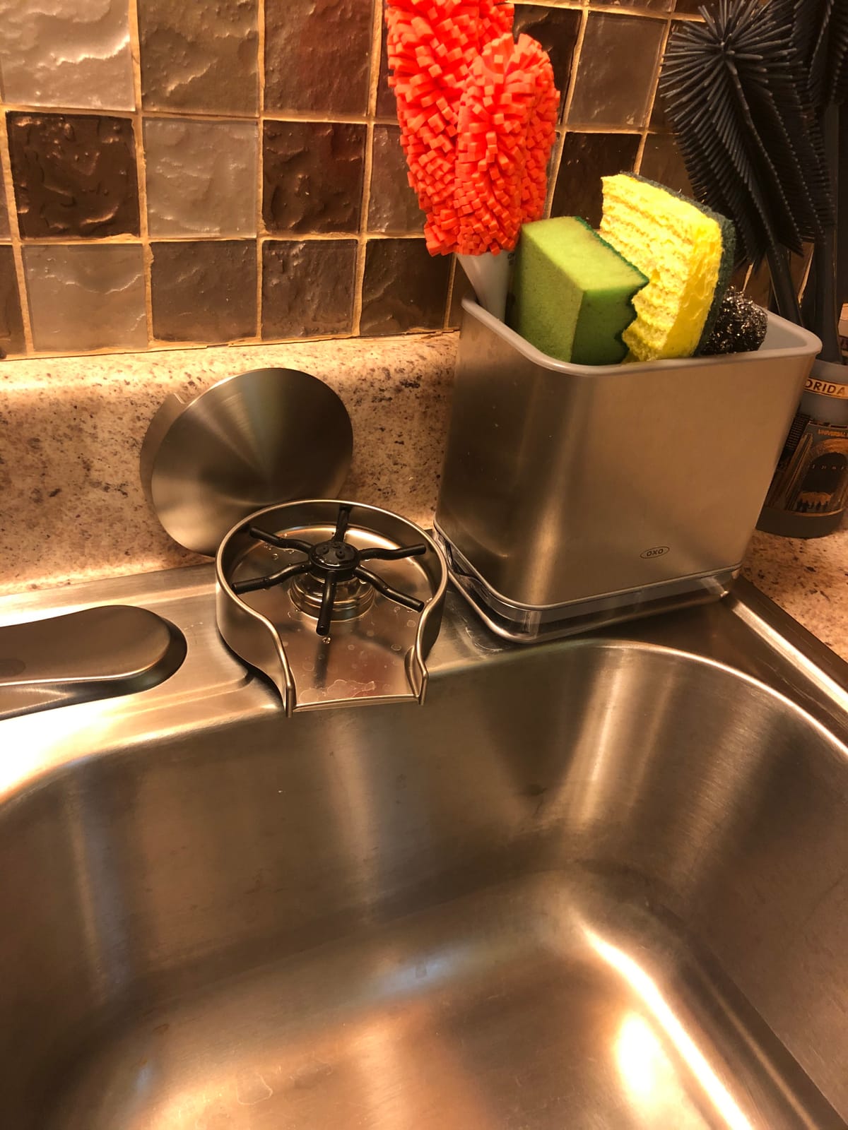 Delta Faucet Glass Rinser for Kitchen Sinks, Kitchen Sink Accessories, Bar Glass Rinser, SpotShield Stainless GR150-SP customer photo 1