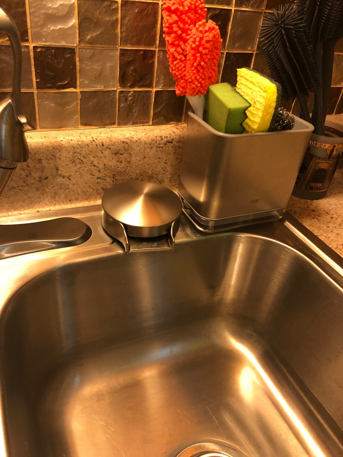 Delta Faucet Glass Rinser for Kitchen Sinks, Kitchen Sink Accessories, Bar Glass Rinser, SpotShield Stainless GR150-SP customer photo 2