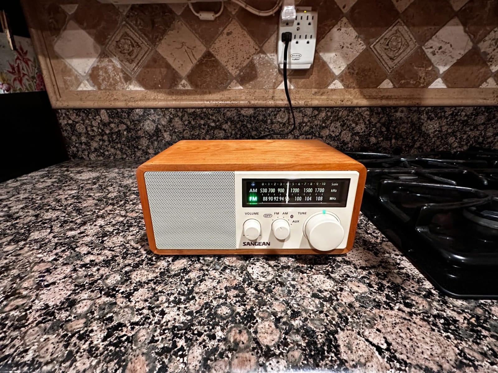Sangean WR-16SE 45th Anniversary AM/FM/Bluetooth Radio, Dark Walnut Wood customer photo 2