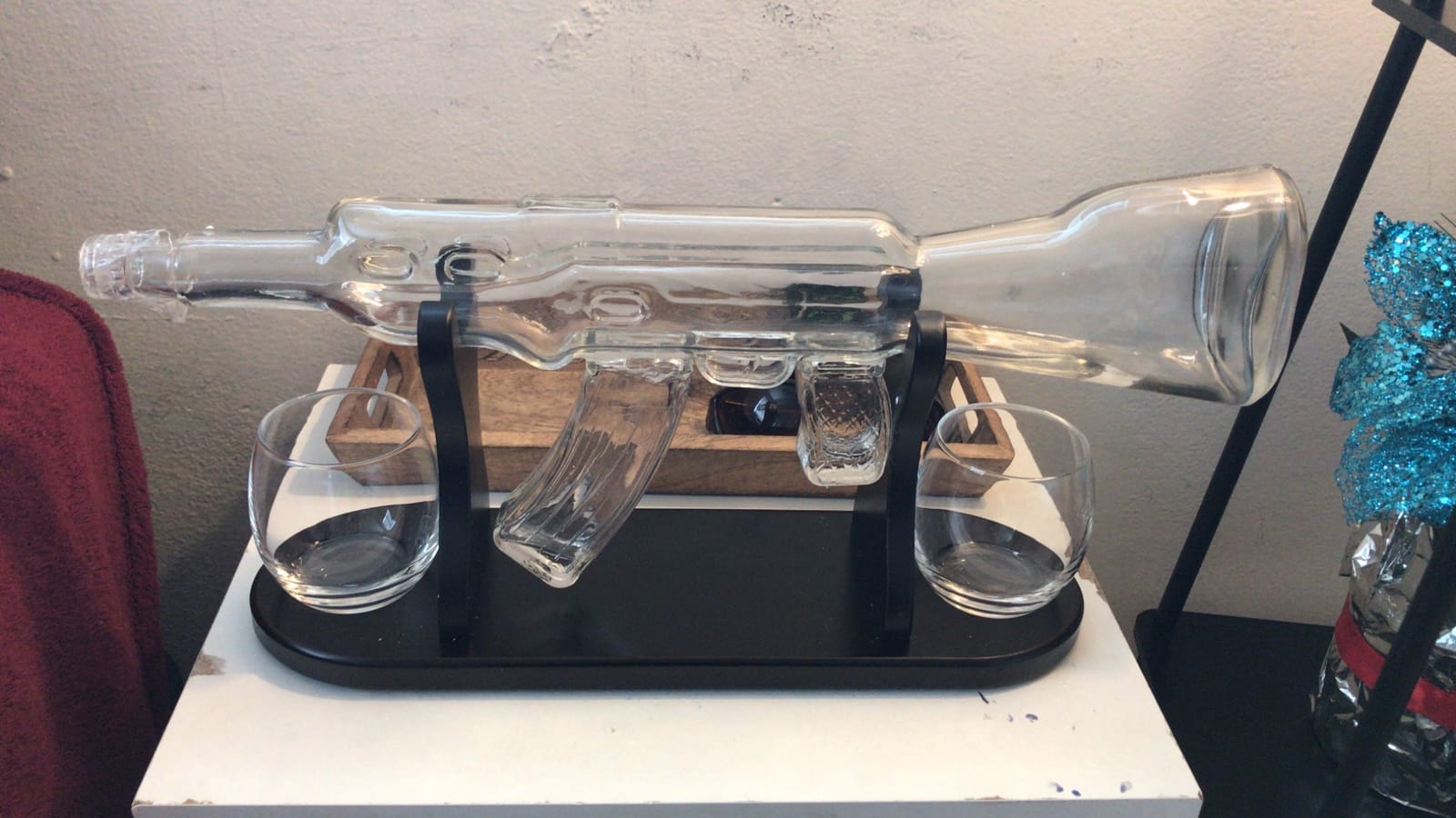 Rifle Gun Whiskey Decanter with 2 Whiskey Glasses Set - for Liquor, Scotch, Bourbon Vodka customer photo 2