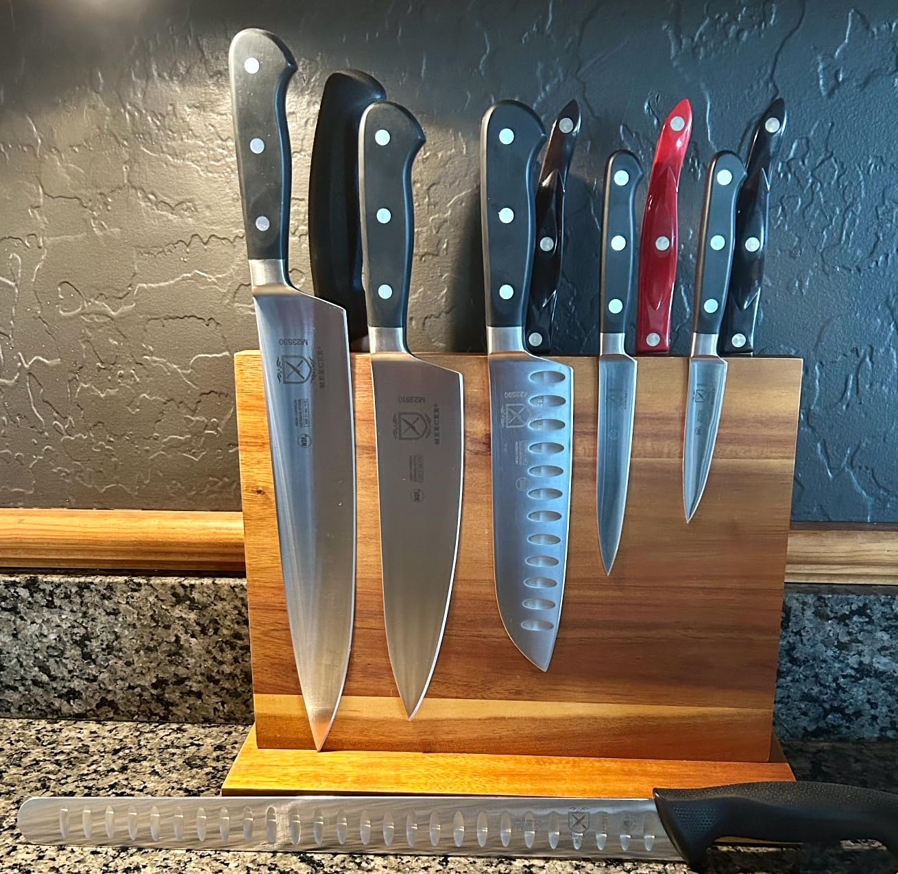 Home Kitchen Magnetic Knife Block Holder Rack Magnetic Stands with Strong Enhanced Magnets Multifunctional Storage Knife Holder customer photo 2