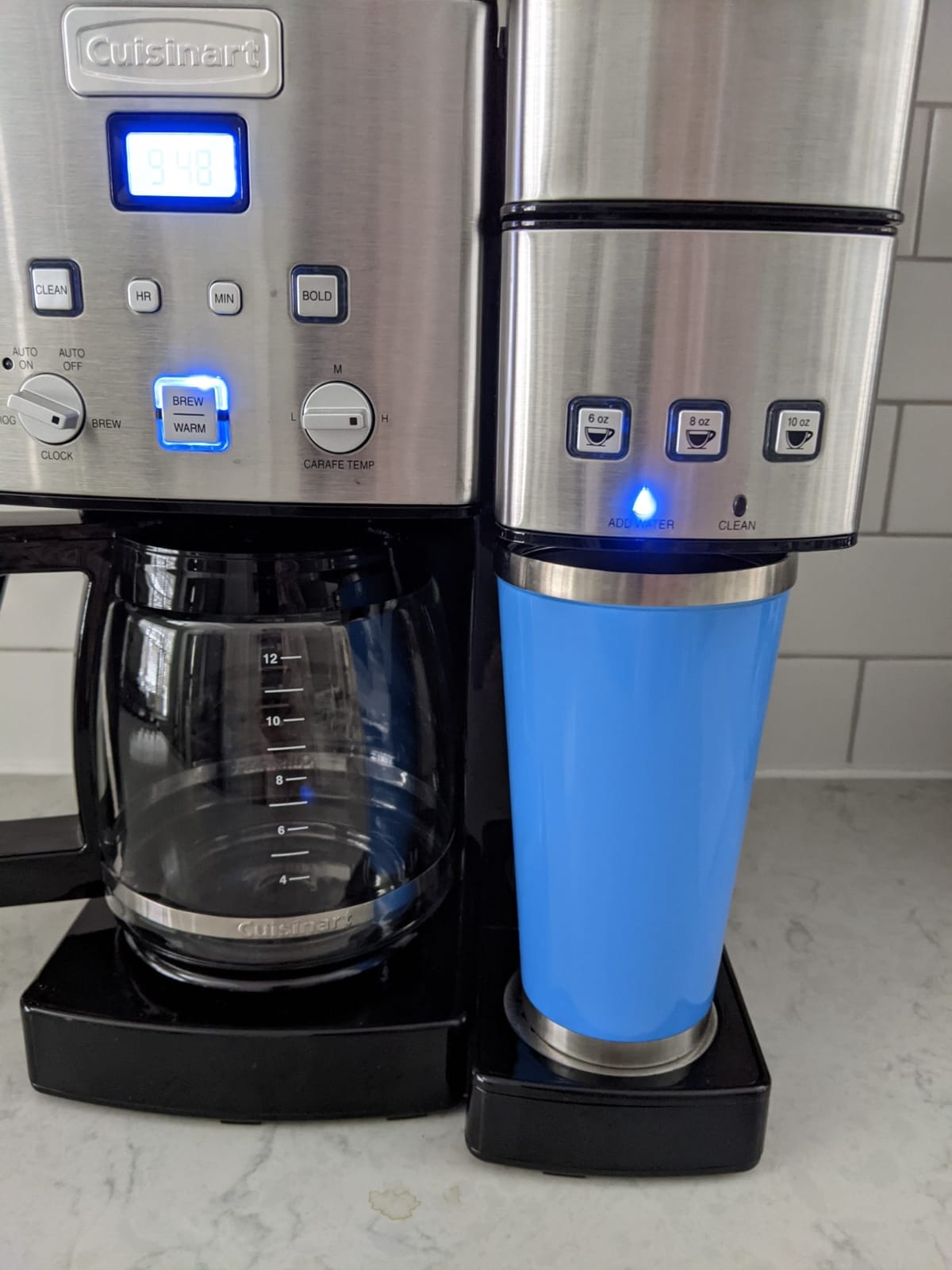 Cuisinart SS-15W Maker Coffee Center 12-Cup Coffeemaker and Single-Serve Brewer, White Stainless Steel customer photo 2