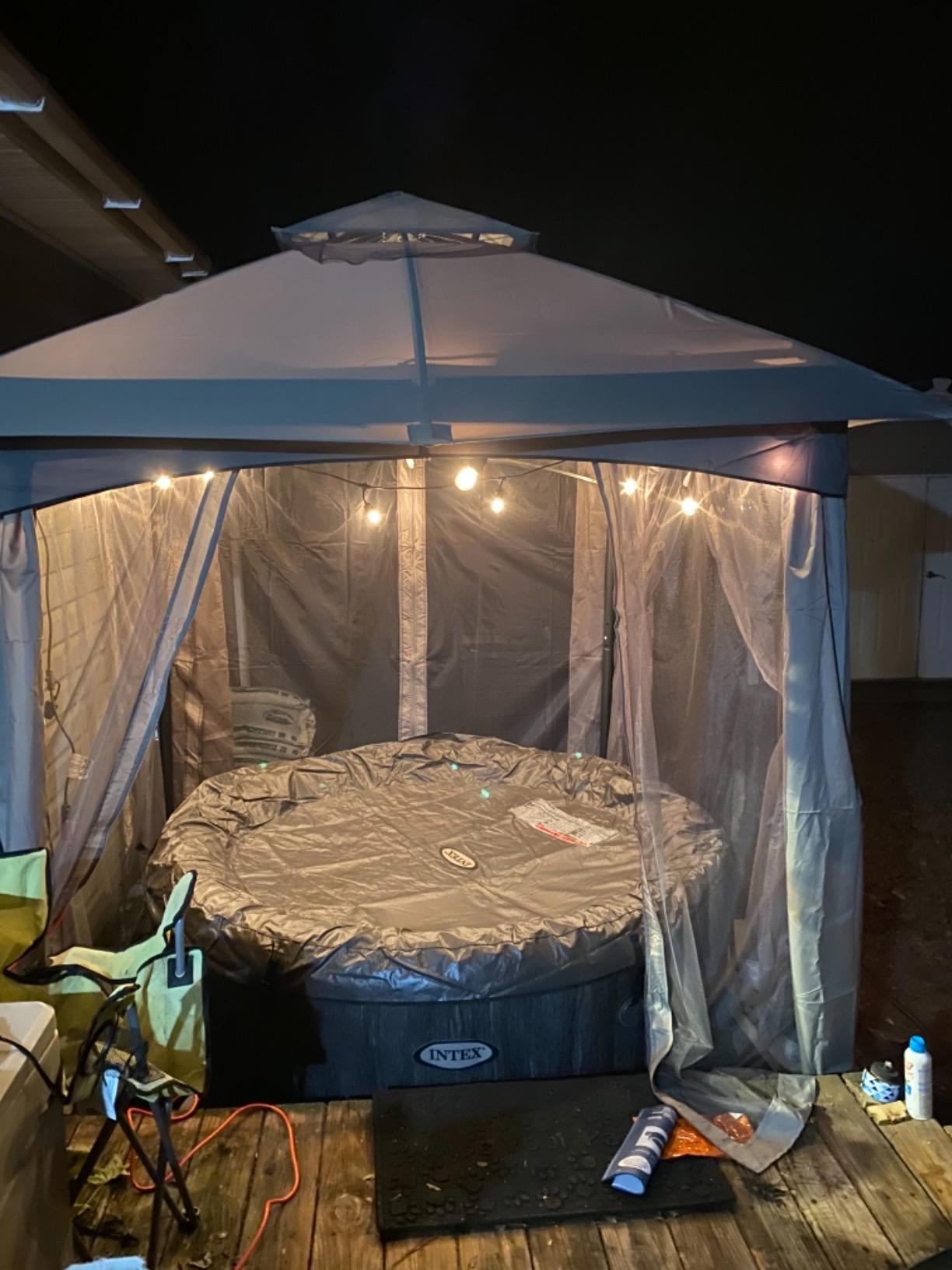 Intex 28439E 4-Person PureSpa 77in X 28in Greywood Deluxe Set customer photo 1