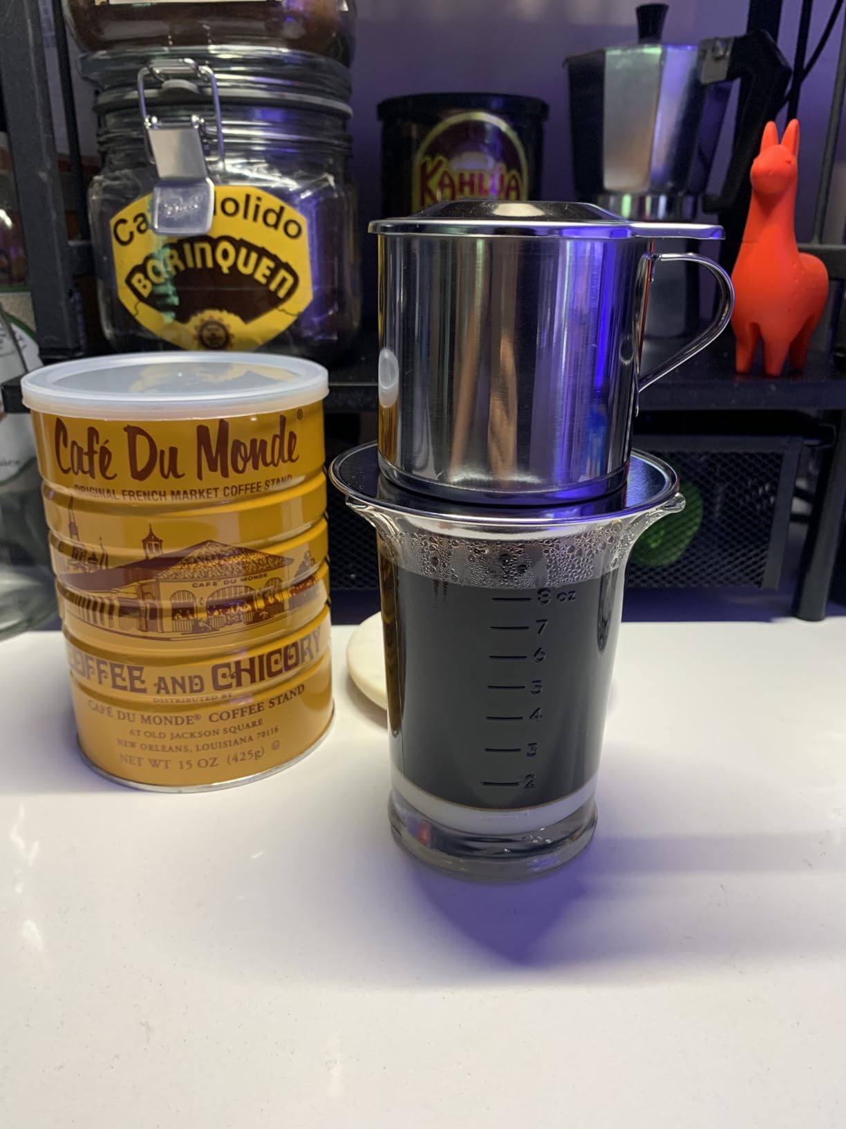AMT 9.5 oz Coffee Maker, Phin Filter, Screw Down Coffee Dripper for Vietnamese Style Coffee at Home or Office customer photo 1