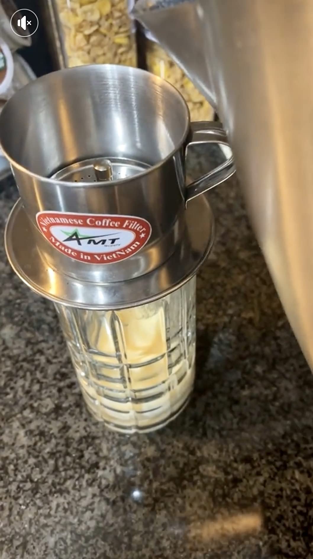 AMT 9.5 oz Coffee Maker, Phin Filter, Screw Down Coffee Dripper for Vietnamese Style Coffee at Home or Office customer photo 2