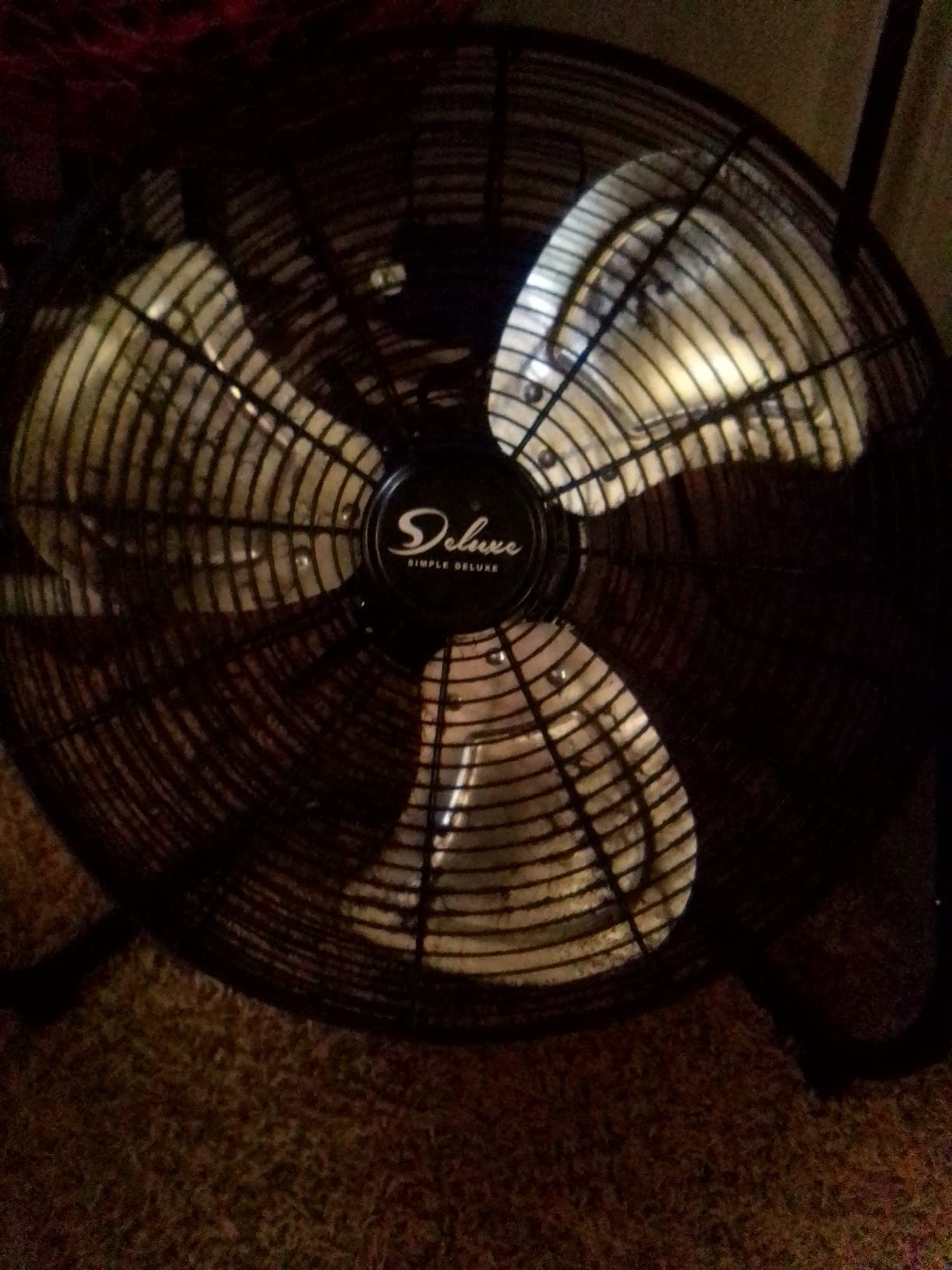 Simple Deluxe 18 Inch 3-Speed High Velocity Heavy Duty Metal Industrial Floor Fans, Black customer photo 2