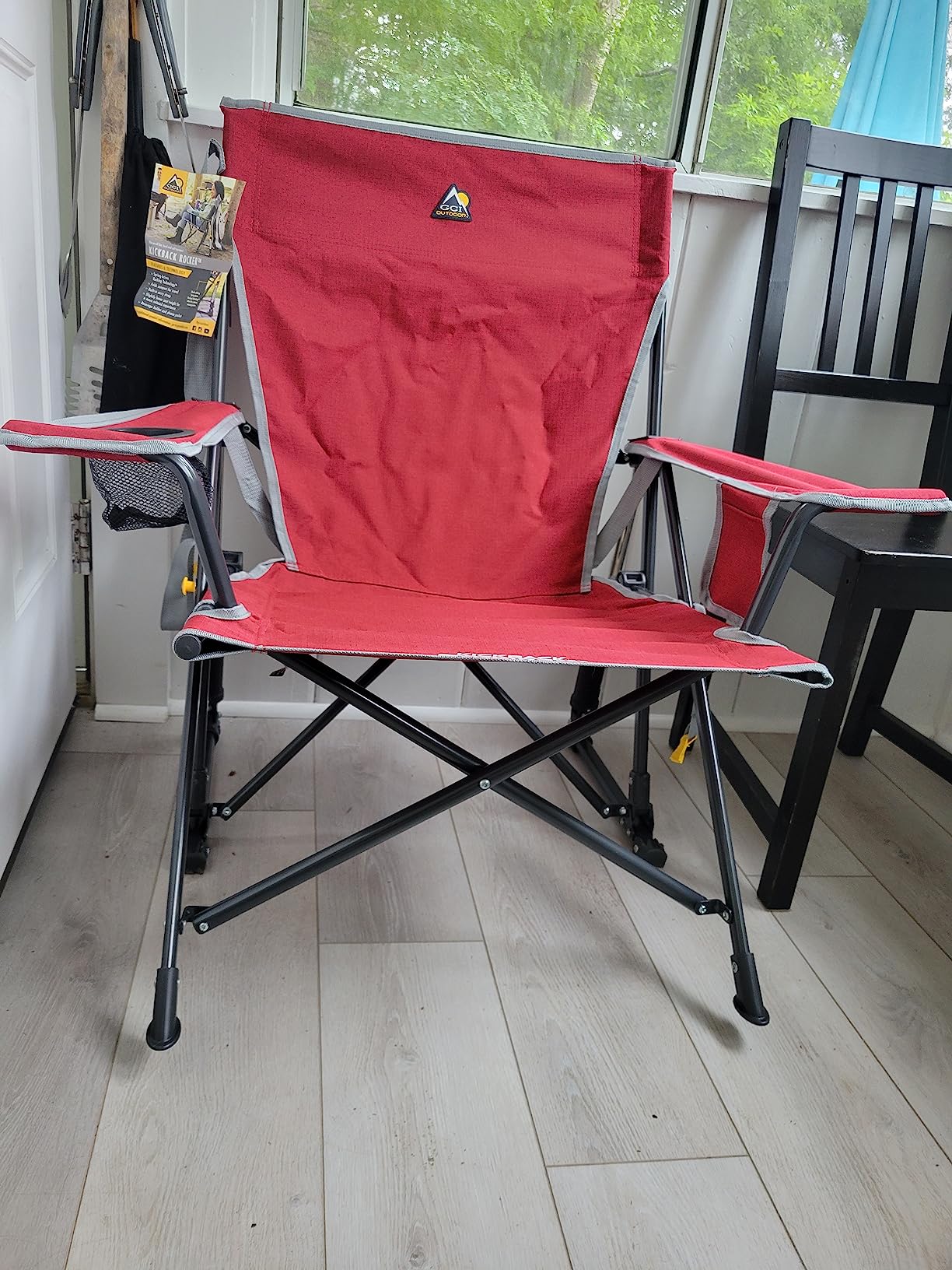 GCI Outdoor Kickback Rocker Camping Chair - Portable Folding Rocking Chair with Durable Armrests, Drink Holder & Relaxed Lowered Seat customer photo 2