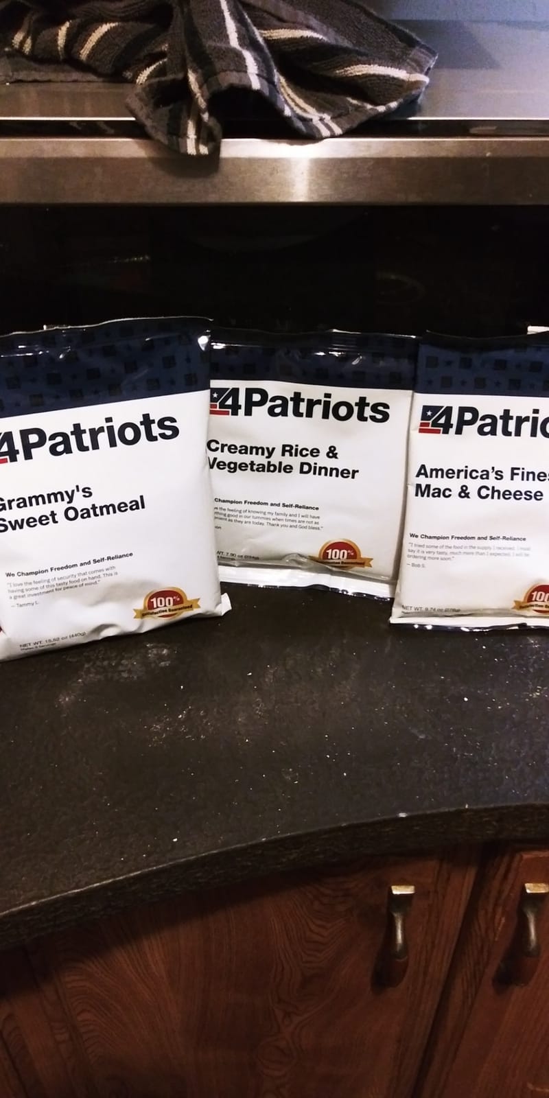 4Patriots 72-Hour Survival Food Kit: Emergency Food Supply Designed to Last 25 Years, 20 Servings customer photo 1
