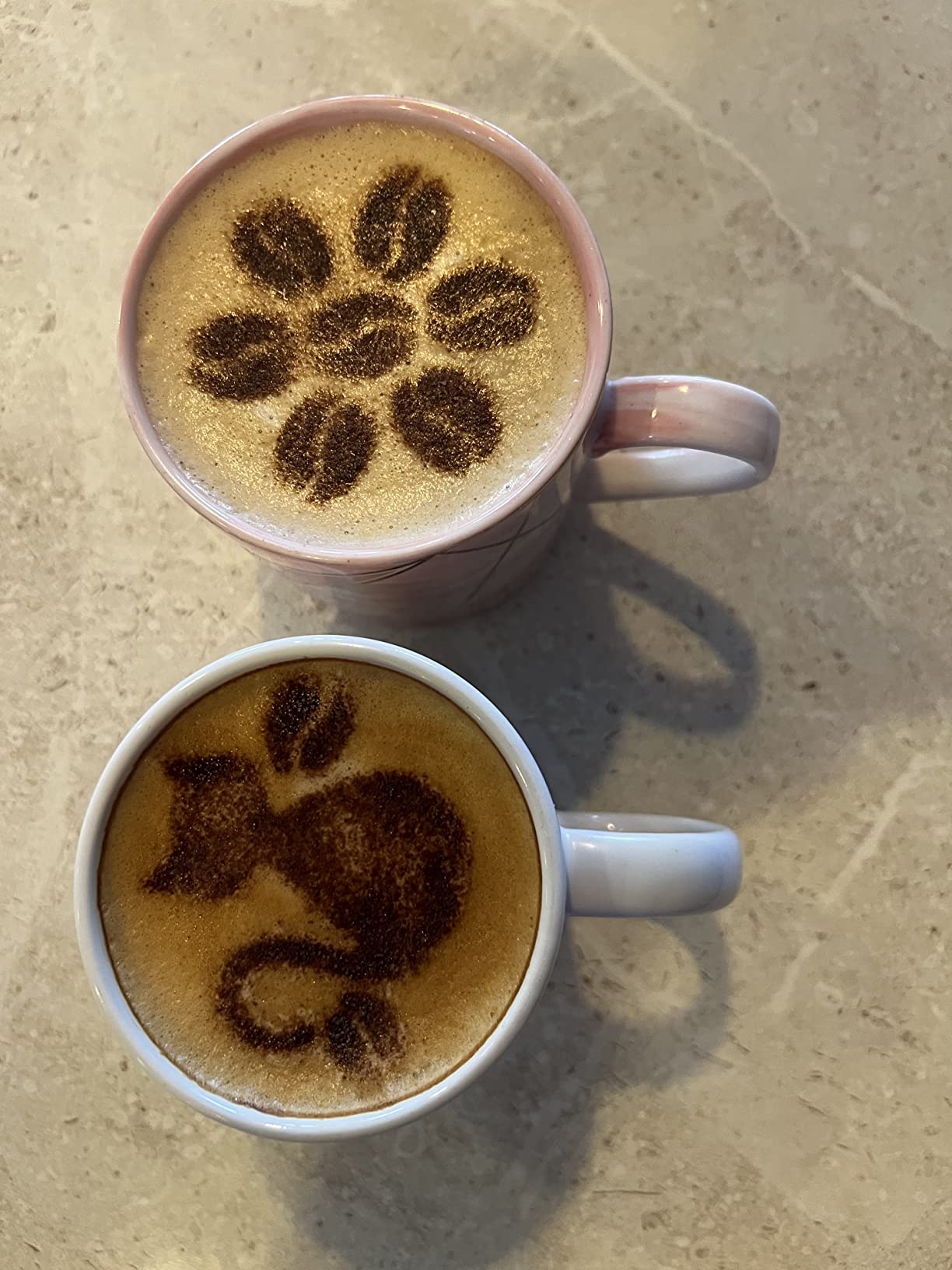 Boao 72 Pcs Coffee Stencils, Latte Art Template Coffee Mold Tool Set customer photo 1