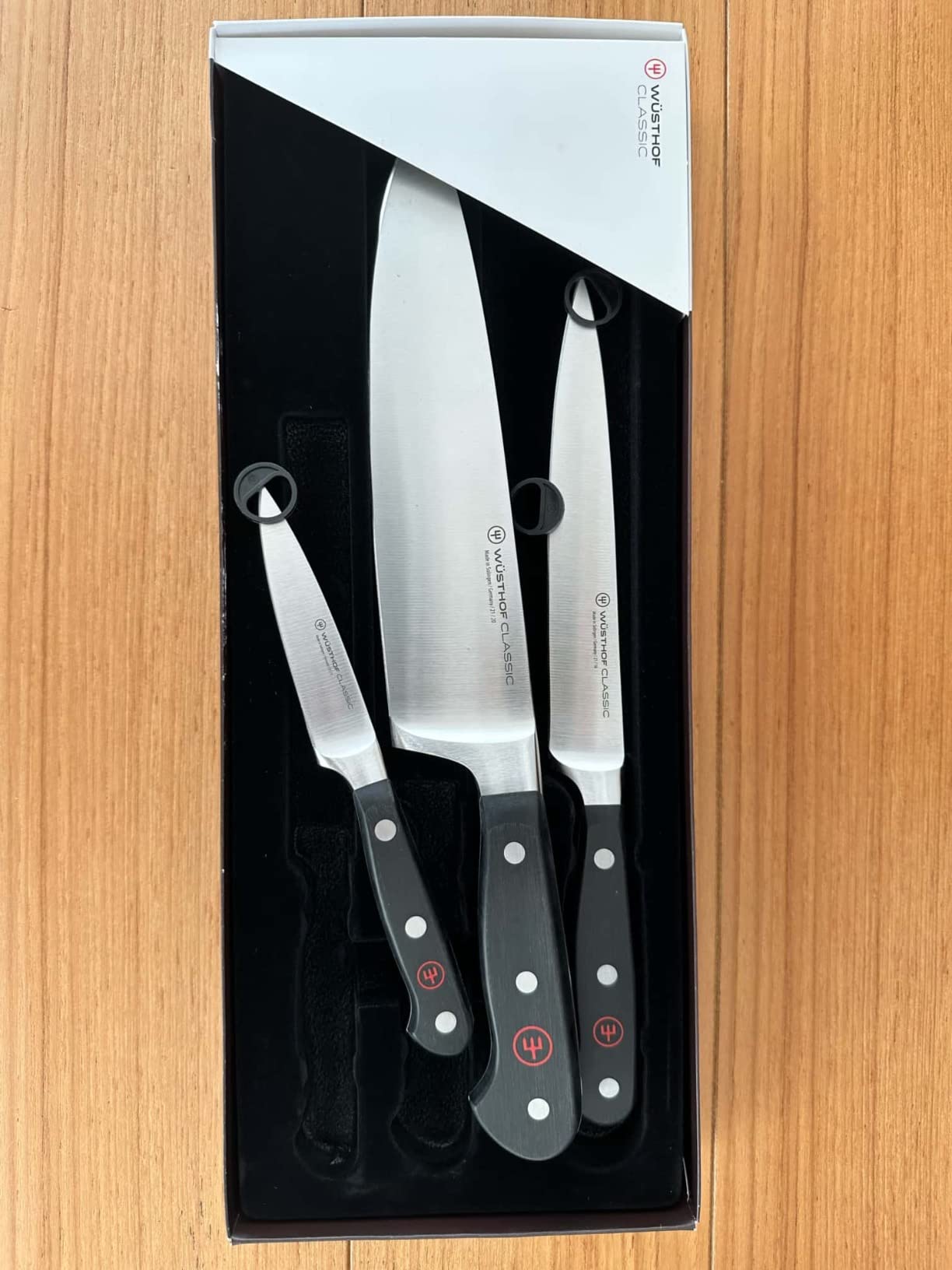 WÜSTHOF Classic 3-Piece Chef's Knife Set, Black customer photo 1