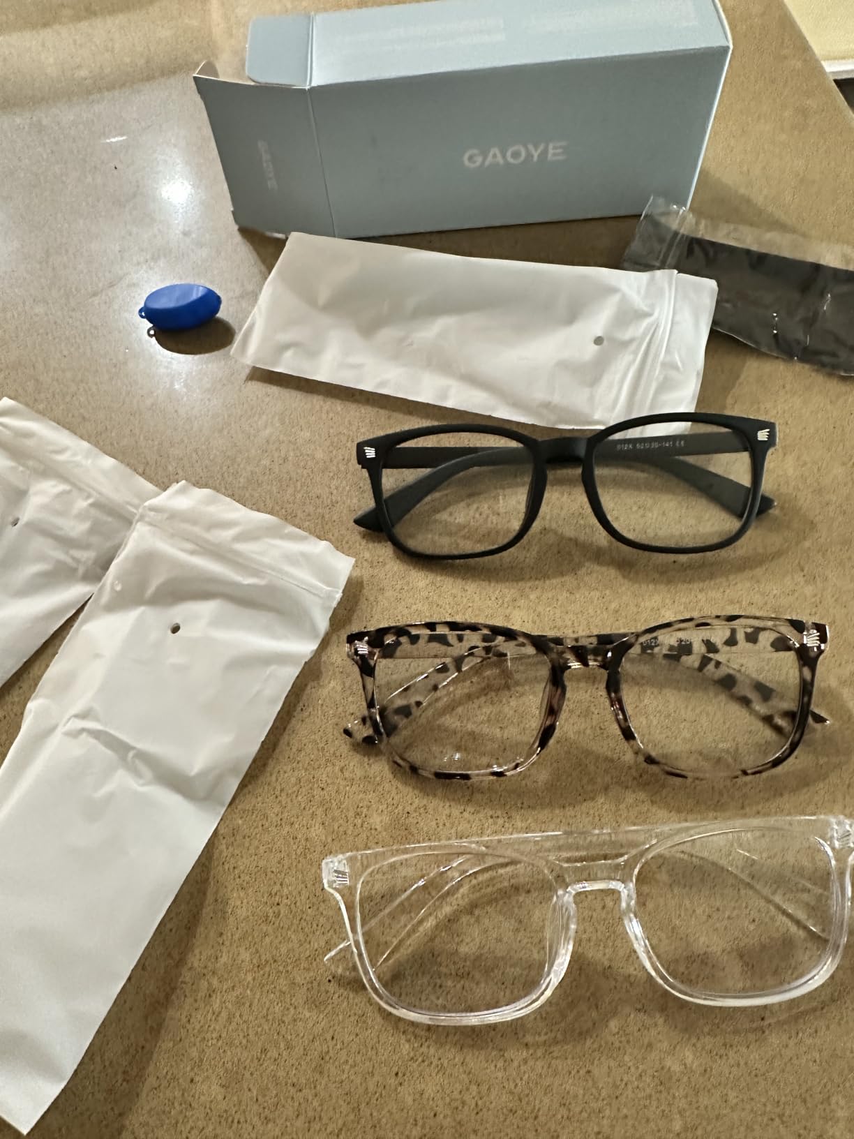 Gaoye Blue Light Glasses for Women - 3 Pack | Computer Glasses, Blue Light Blocking, Stylish Eyewear Frame Accessories customer photo 2