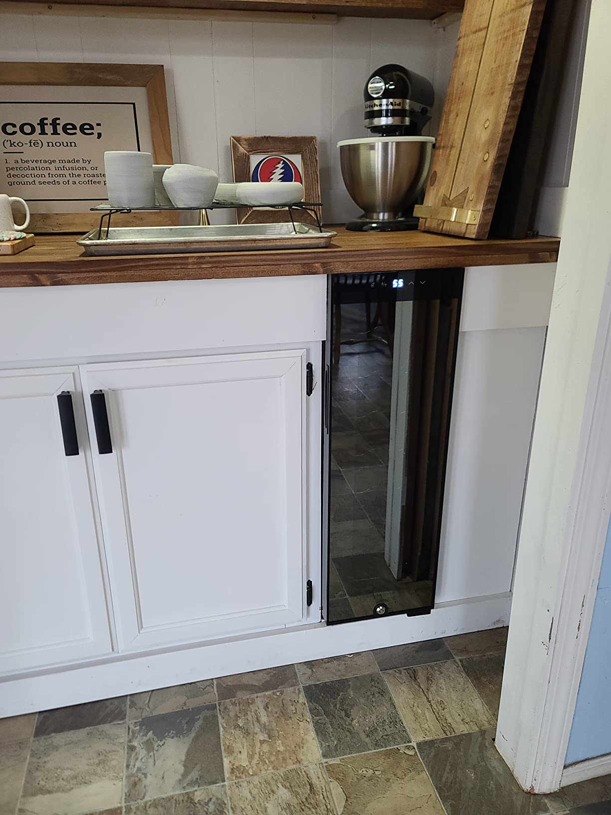 Ivation 12 Bottle Compressor Wine Cooler, Freestanding Fridge w/Lock, Black customer photo 2