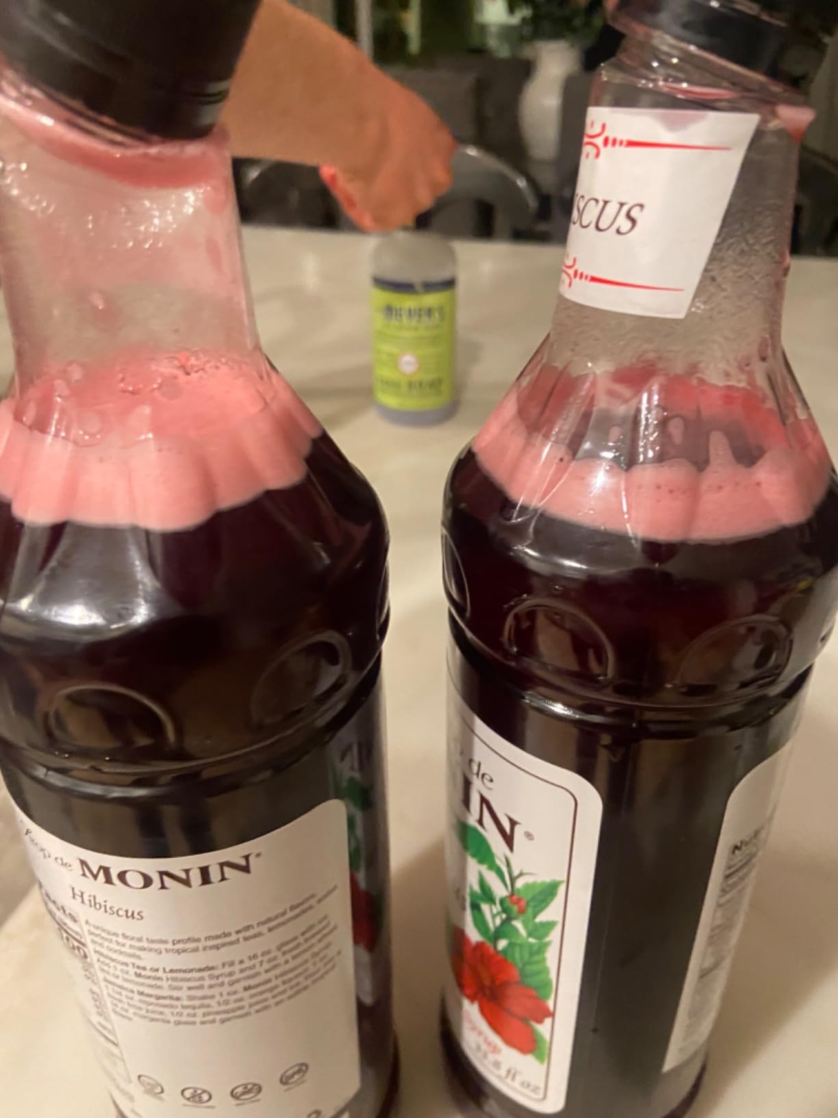 Monin - Hibiscus Syrup, Unique Floral Flavor, Great for Cocktails, Teas, & Lemonades, Gluten-Free, Non-GMO (1 Liter, 2-Pack) customer photo 1