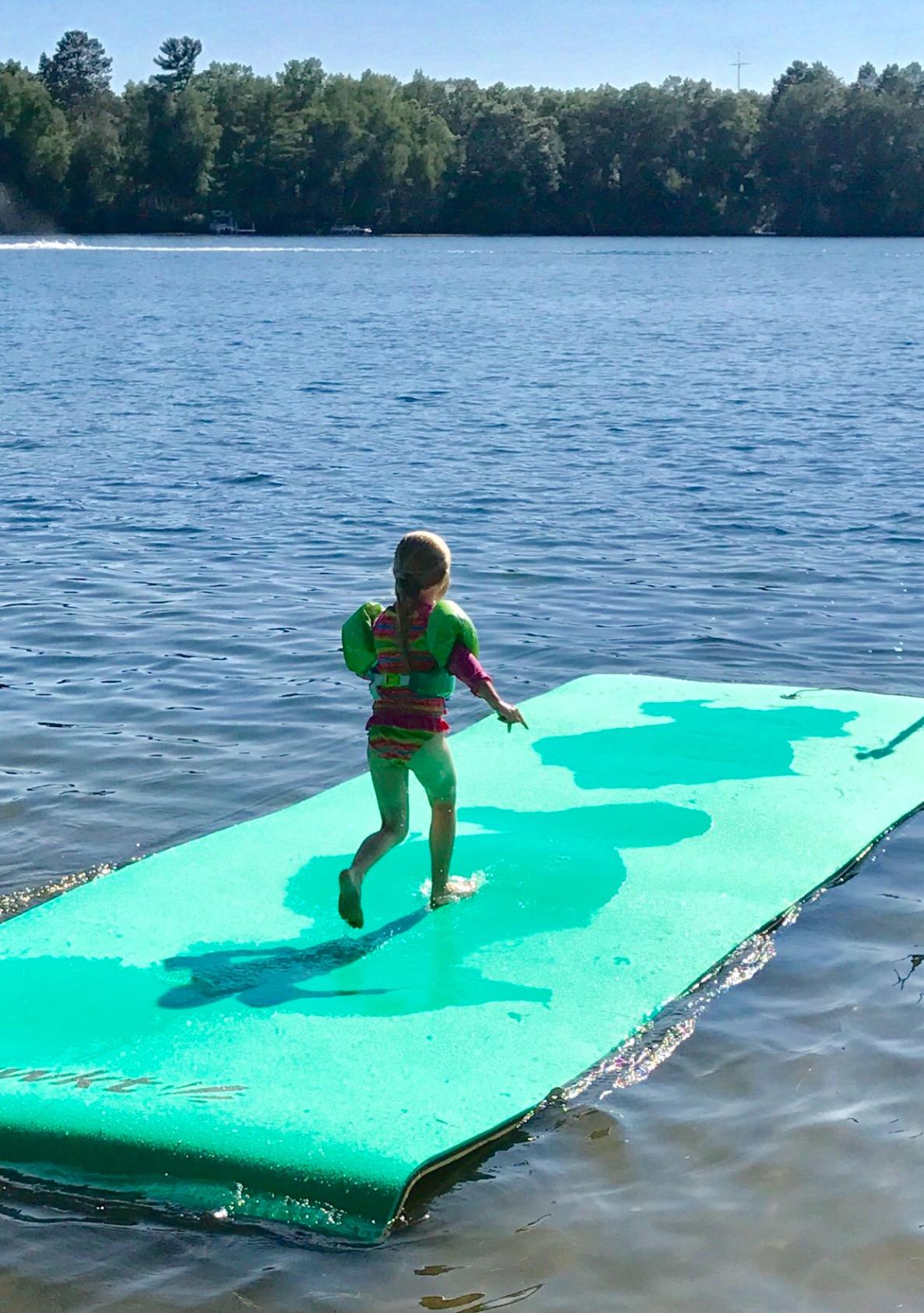 SOWKT Premium Made in USA Lily Pad Floating Mat, 9x6 12x6 18x6 ft – Foam Floating Water Mat for Lake | Lilypad Float Swim Mat for Boat & Pool customer photo 1