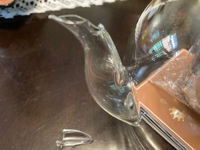 STNTUS Glass Teapot, 40 oz. / 1200 ml for Loose Tea, With Infuser and Stainless Steel Strainer, Stovetop Safe, 4-6 Cups customer photo 2