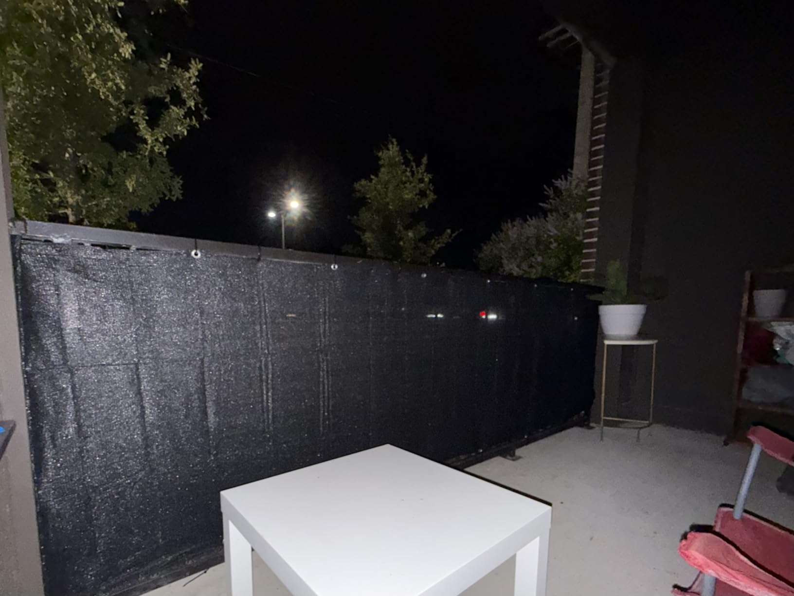 SUNNY GUARD 3' x 10' Balcony Privacy Screen, HDPE Patio Railing Cover Fence customer photo 2