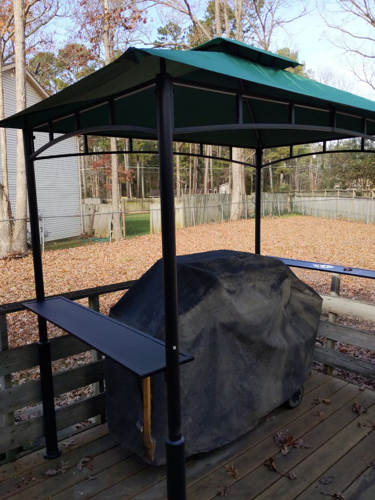 ABCCANOPY 8x5 Grill Gazebo BBQ Shelter with 2 LED Lights, Dark Gray customer photo 2
