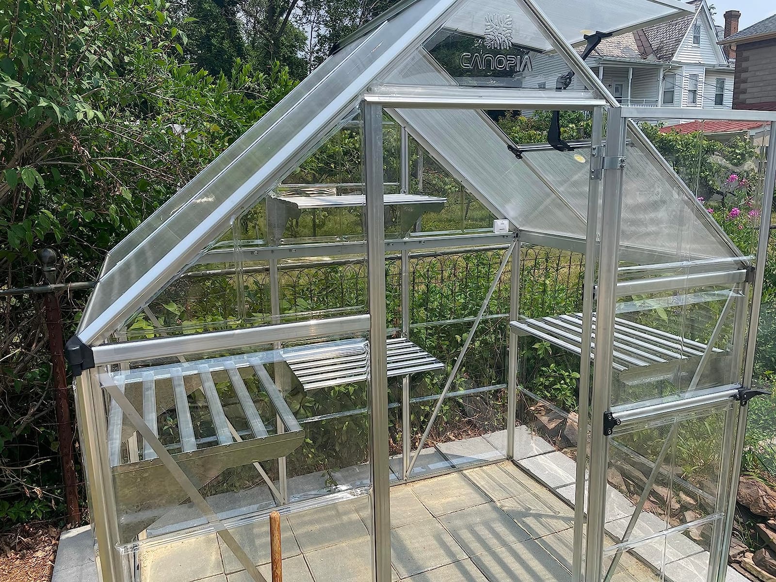 Palram - Canopia Four Heavy Duty Shelf Kits for Most Canopia Greenhouses customer photo 1