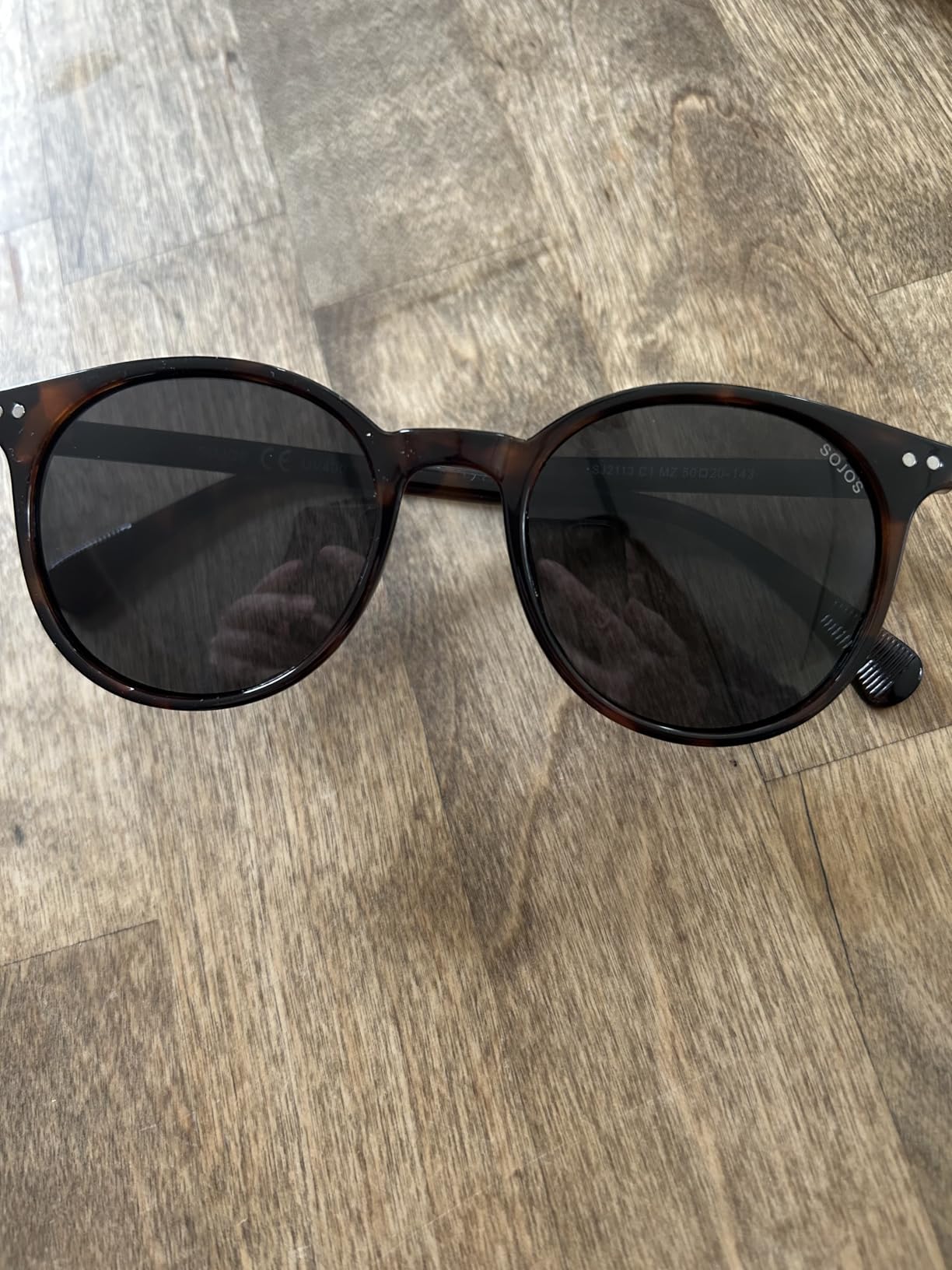 SOJOS Small Round Classic Polarized Sunglasses for Women Men Vintage Style customer photo 1