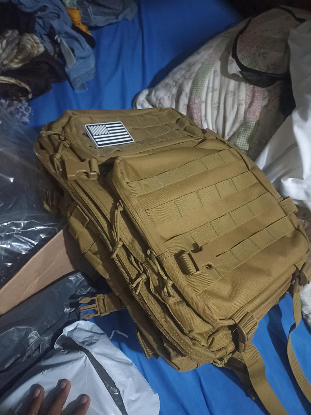 QT&QY 45L Military Tactical Backpacks Molle Army Assault Pack 3 Day Bug Out Bag Hiking Treeking Rucksack… customer photo 1