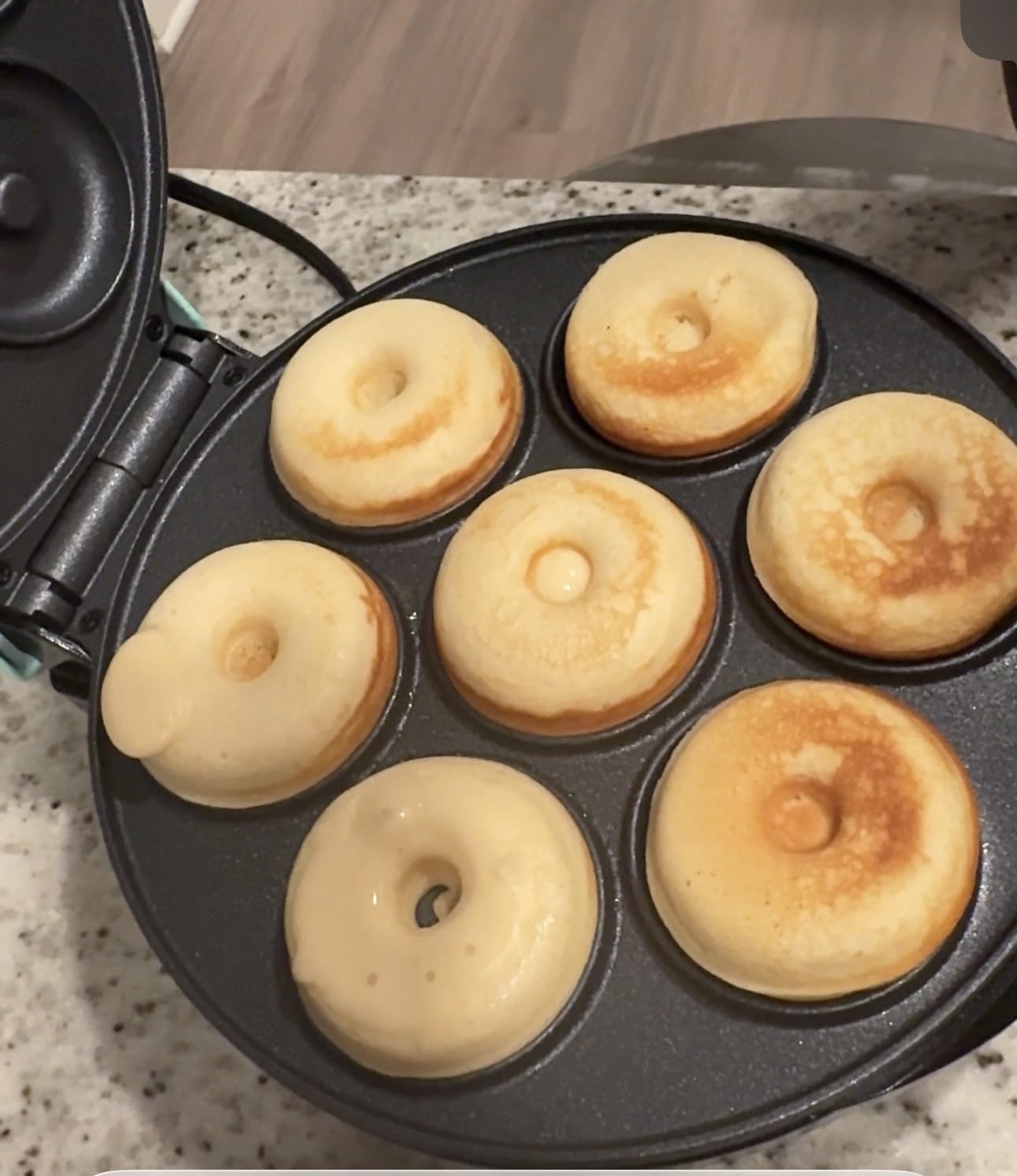 Dash Express Mini Donut Maker, 7 Donuts, Aqua customer photo 2