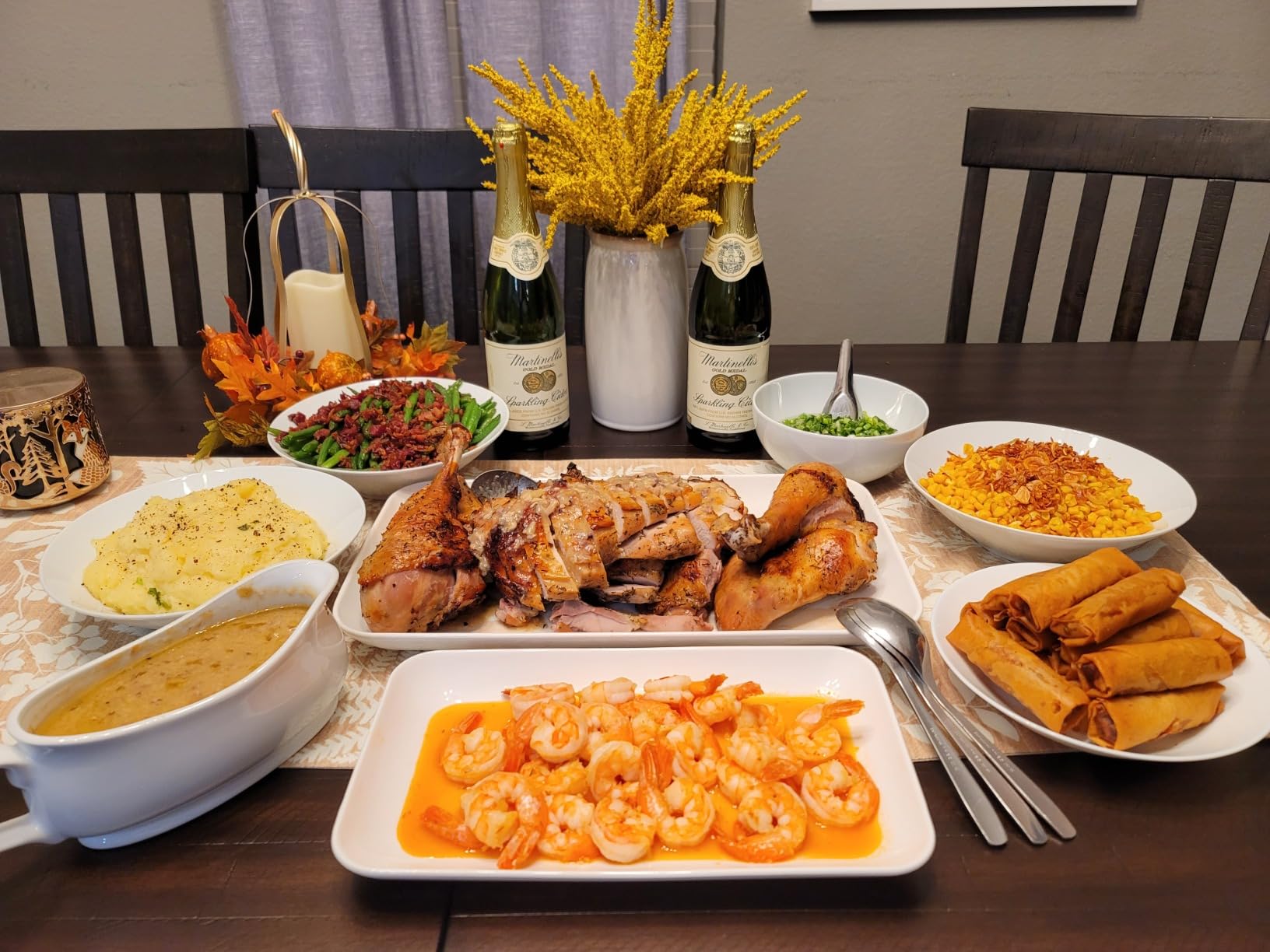 DELLING Large Serving Platter Set of 3, 16/14/12 Inch Porcelain Serving Trays for Party - White Ceramic Rectangular Platters for Entertaining, Appetizer Fruit Tray for Gethering Shower Dinner customer photo 2