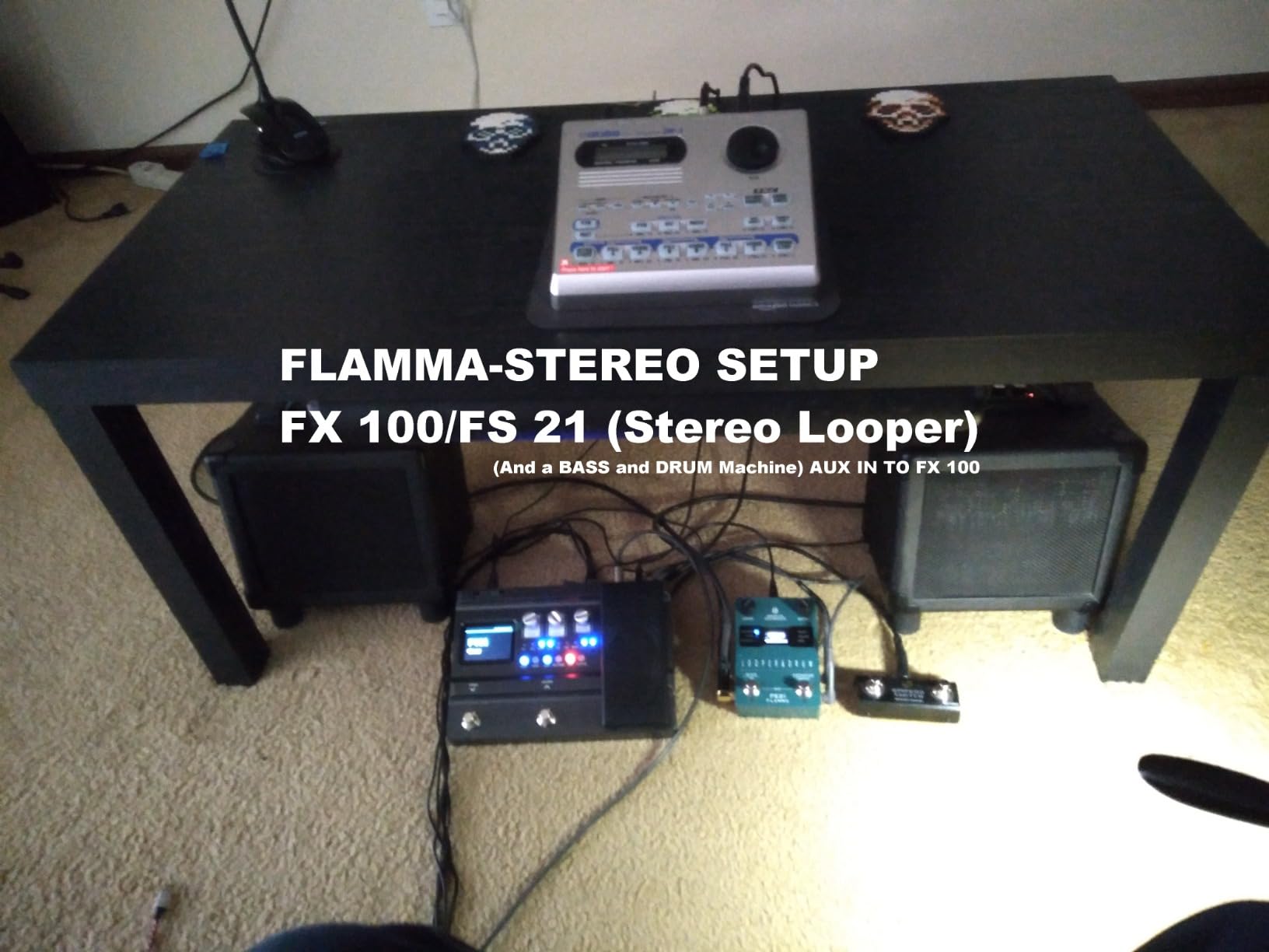 FLAMMA FX100 Guitar Multi-effects Pedal with 55 Amp Models 151 Built-in Effects 80' Looper 40 Drum Machine 10 3rd Party IR Slots Headphone OTG for Home Practice Performance Live Streaming customer photo 1