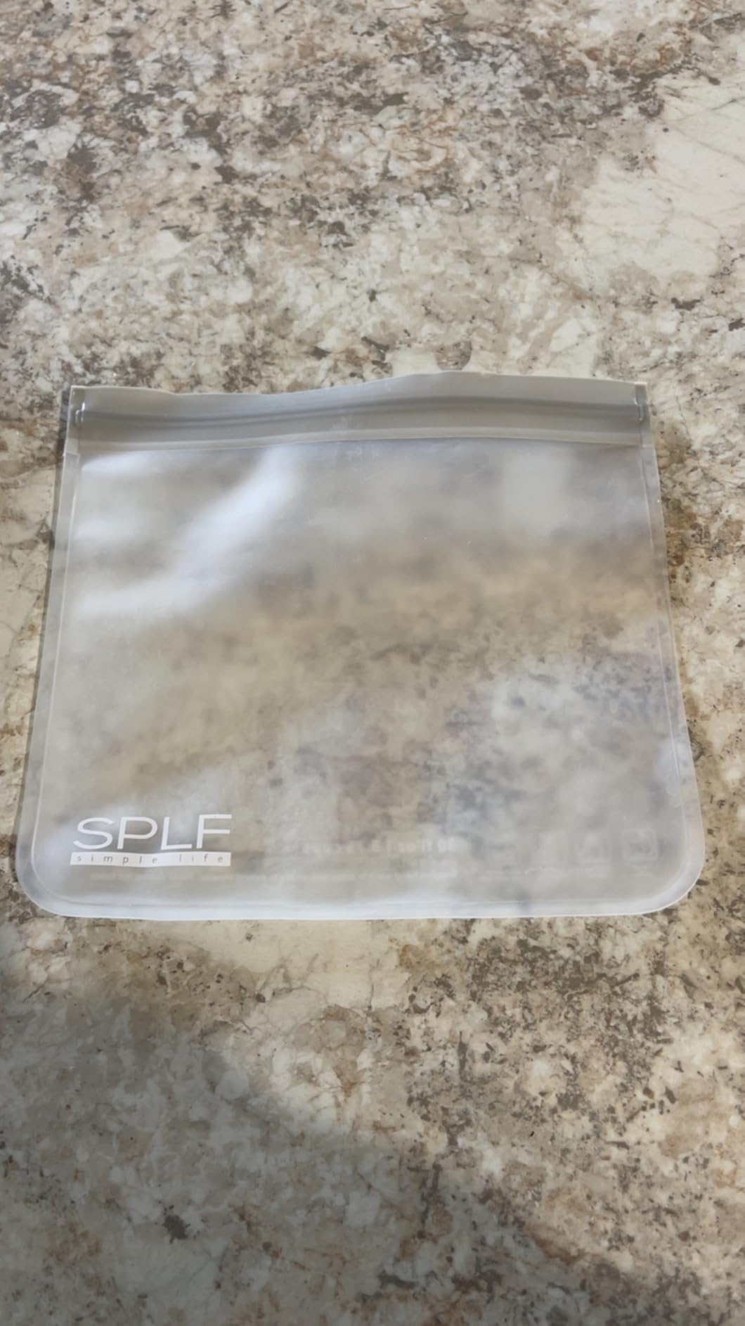 SPLF 6 Pack Reusable Gallon Freezer Bags Dishwasher Safe, Gray customer photo 1