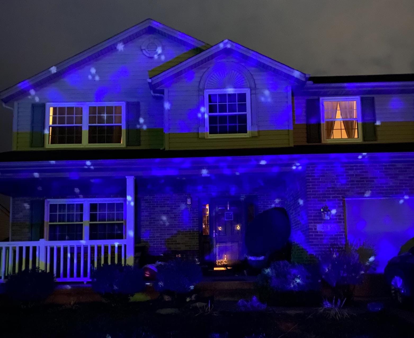 Christmas Projector Lights Outdoor, Snowflake Projector Lights with Wireless Remote Control for Christmas Decorations Lights New Year Party customer photo 2