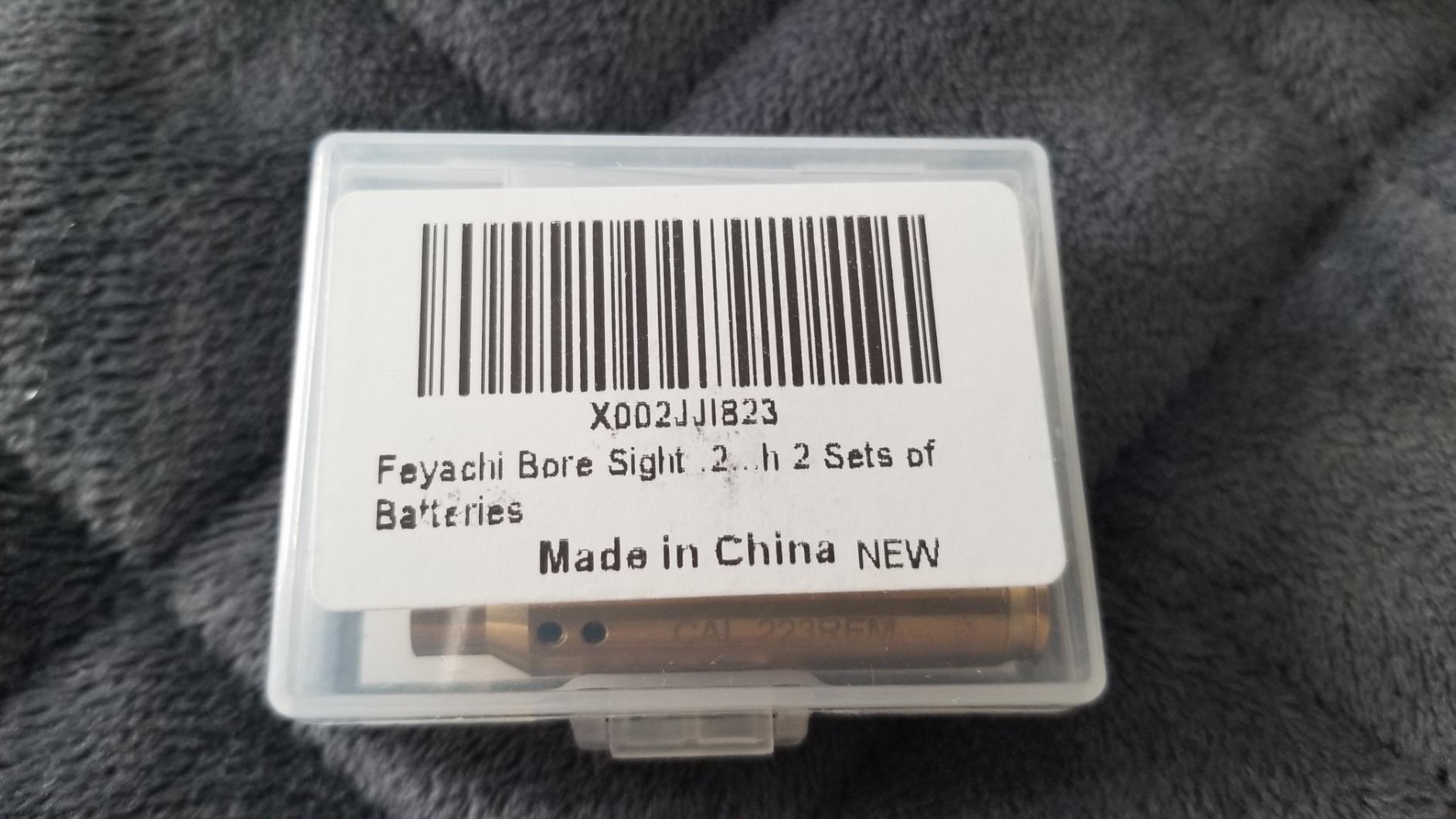Feyachi Bore Sight 9MM/223 5.56/12GA Red Dot Laser Zeroing Bore Sighter Pistol Laser Boresighter with 3 Sets customer photo 2