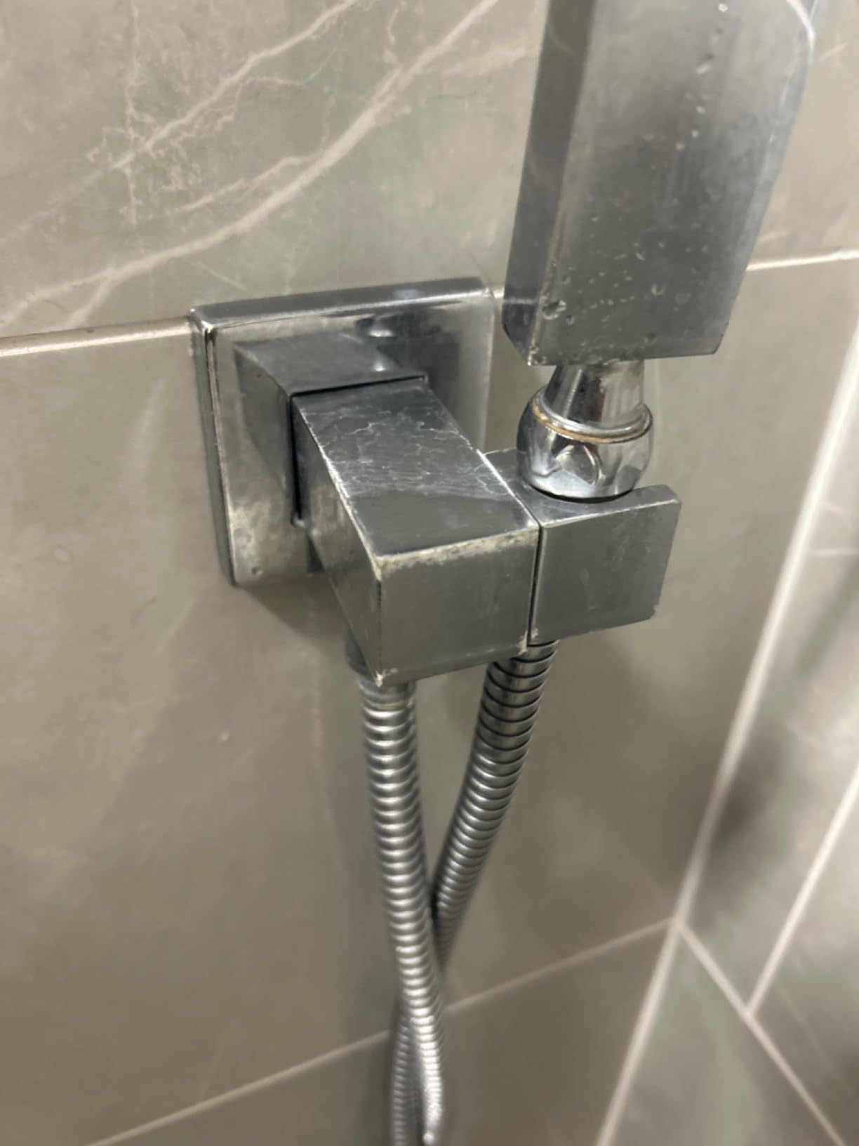 Aolemi Ceiling Shower Faucet with Handheld 12 Inch Head Matte Black customer photo 2