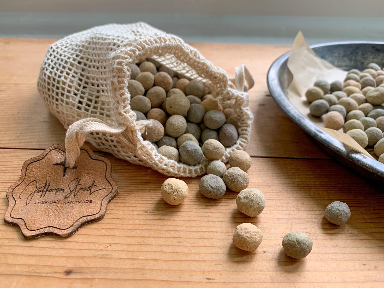 Jefferson Street Ceramics - Made in USA - Ceramic Pie Weights - Natural Clay Beads for Baking Blind Crust - 2.4 lbs with Mesh Bag customer photo 2