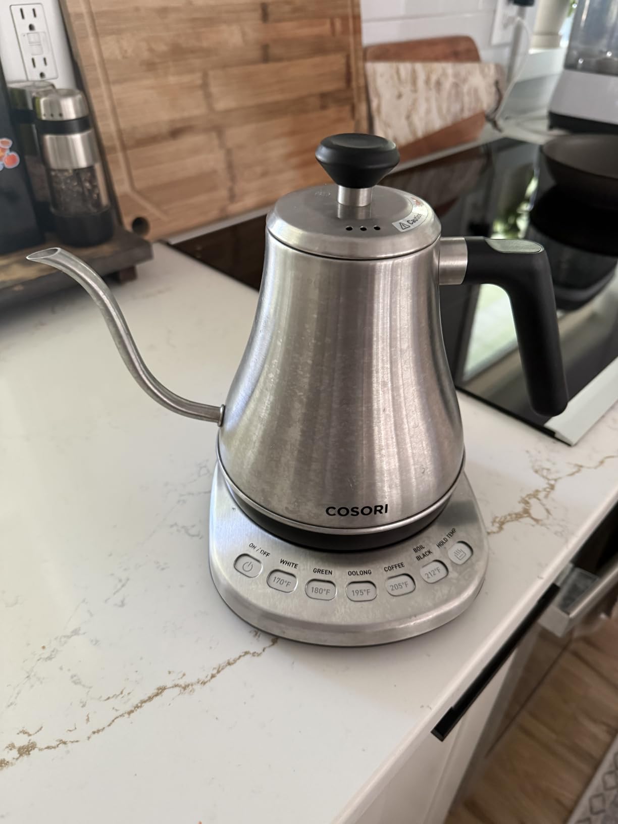 Cosori Smart Gooseneck Electric Kettle, App & Temperature Control, 0.8L | No Plastic Contact with Water, App Control, 4 Presets & Custom Temp (104–212°F), 60-Min Keep Warm, Pour Over Coffee & Tea customer photo 2