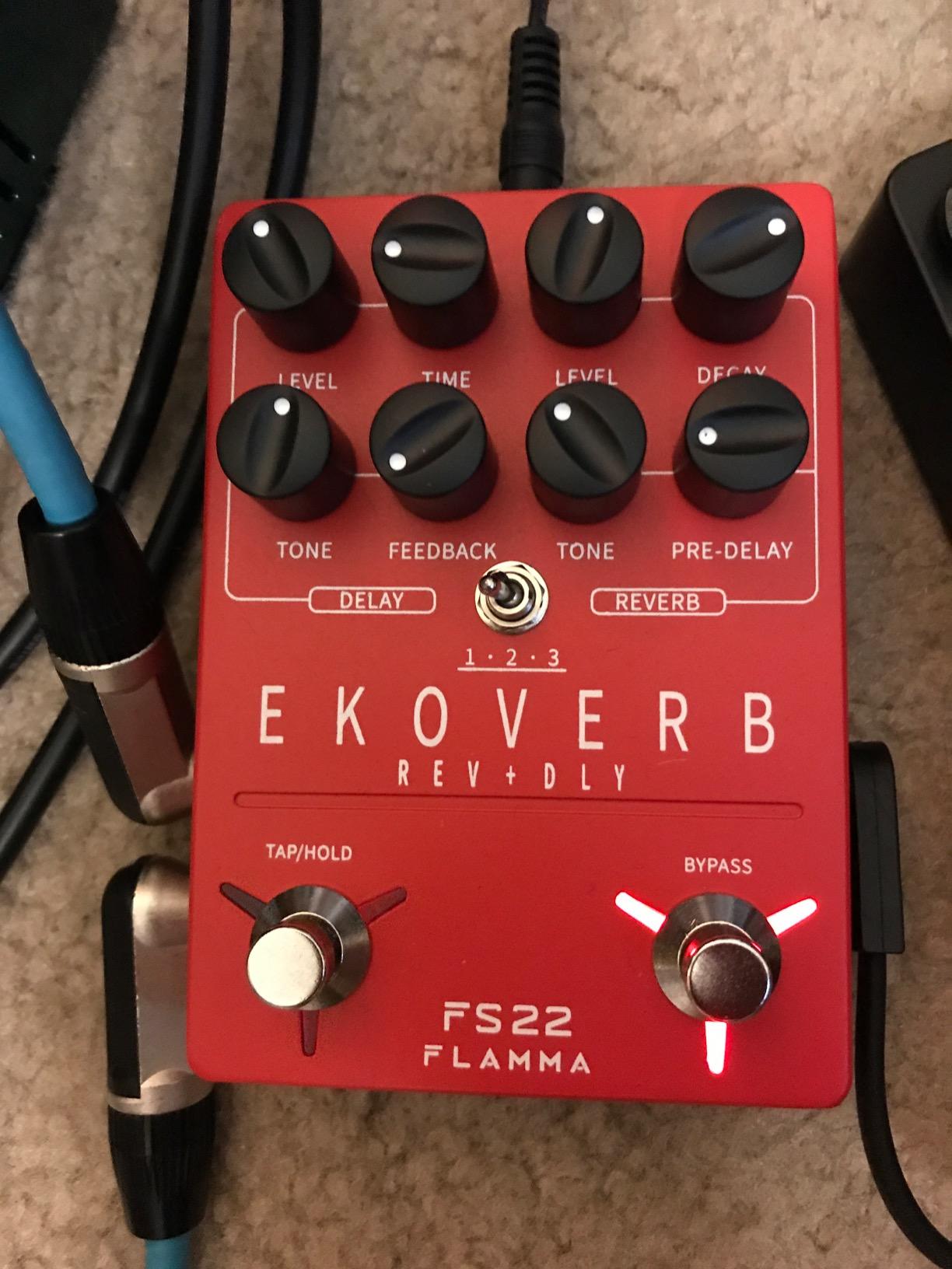 FLAMMA FS22 Stereo Delay & Reverb Combo Effects Pedal Ambient Guitar Pedal with 3 Pairs Combo Effects Reverse Delay Shimmer Reverb Tap Tempo Freeze Trail On Function customer photo 2