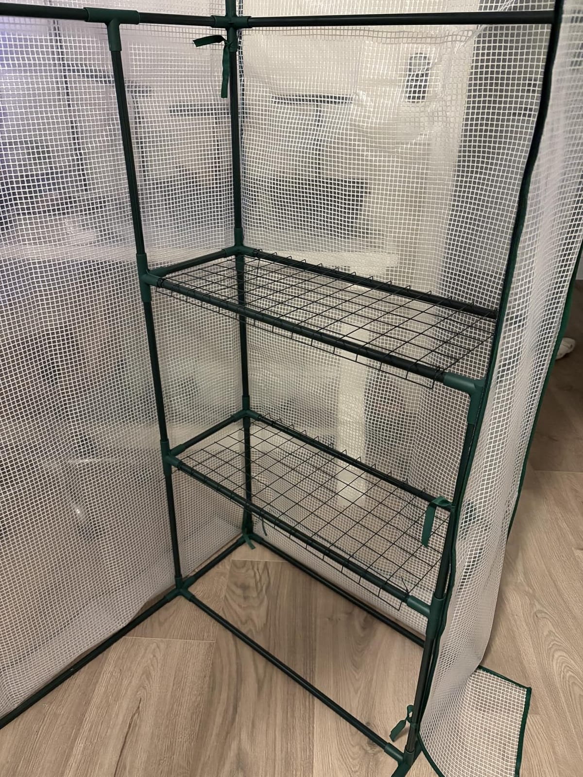 56x30x76 Portable Walk-in Greenhouse for Outdoors, Plant House with Shelves customer photo 1