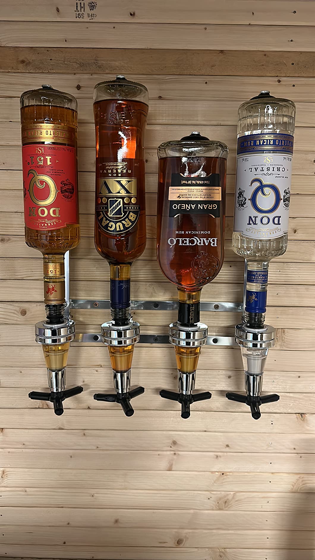 Wall Mounted 6-Bottle Liquor Dispenser Wine Dispenser Machine Bar Butler Drinking Pourer Home Bar Tools for Beer, Soda, Coke and Fizzy ect customer photo 2