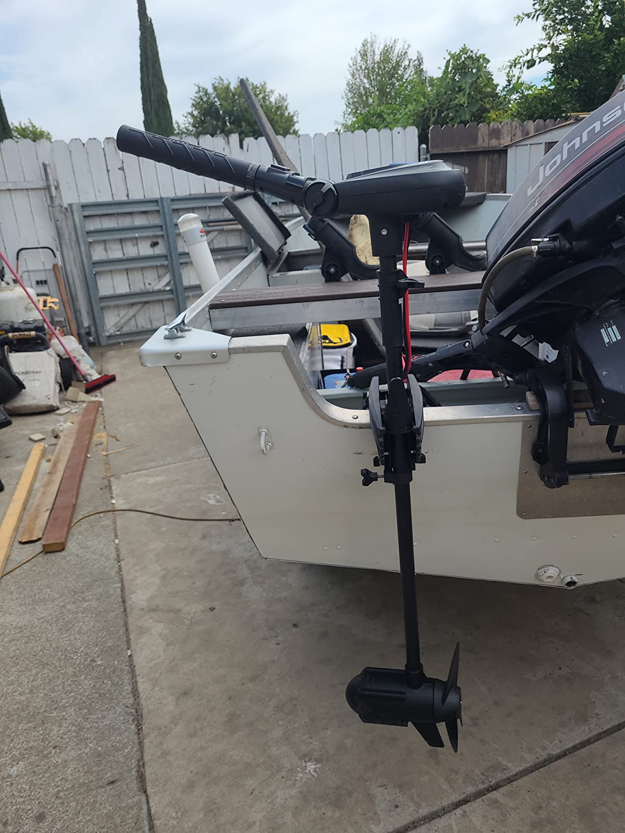 AQUOS Haswing 12V 65lbs 35.5in Brushless Transom Trolling Motor customer photo 1