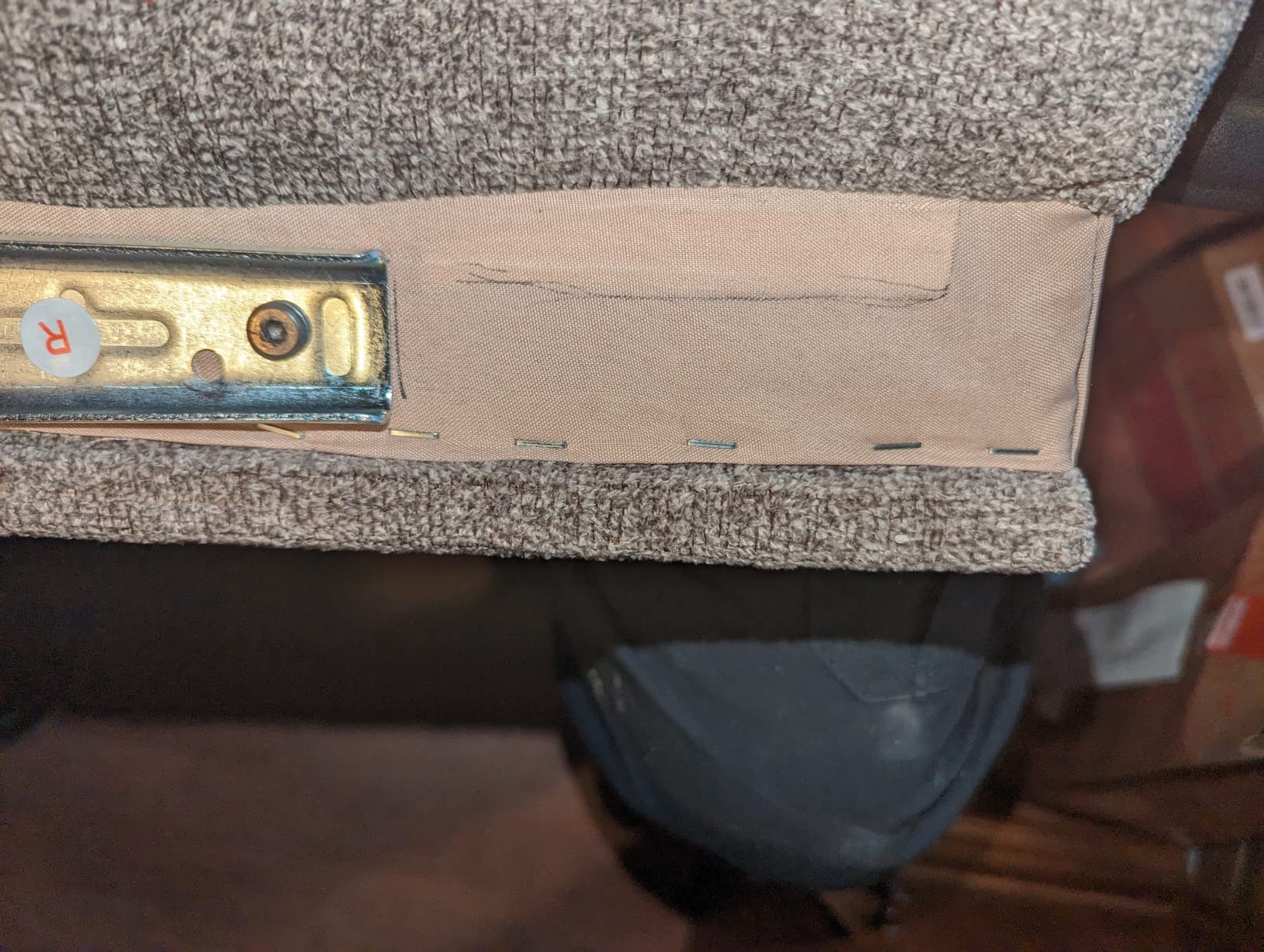 Signature Design by Ashley Draycoll Wall Hugger Reclining Couch, Slate customer photo 2