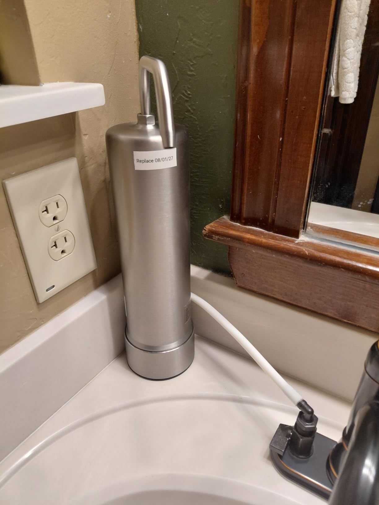 Waterdrop CTF-01 Water Filter for Sink Faucet, Stainless Steel, 1 Filter customer photo 1